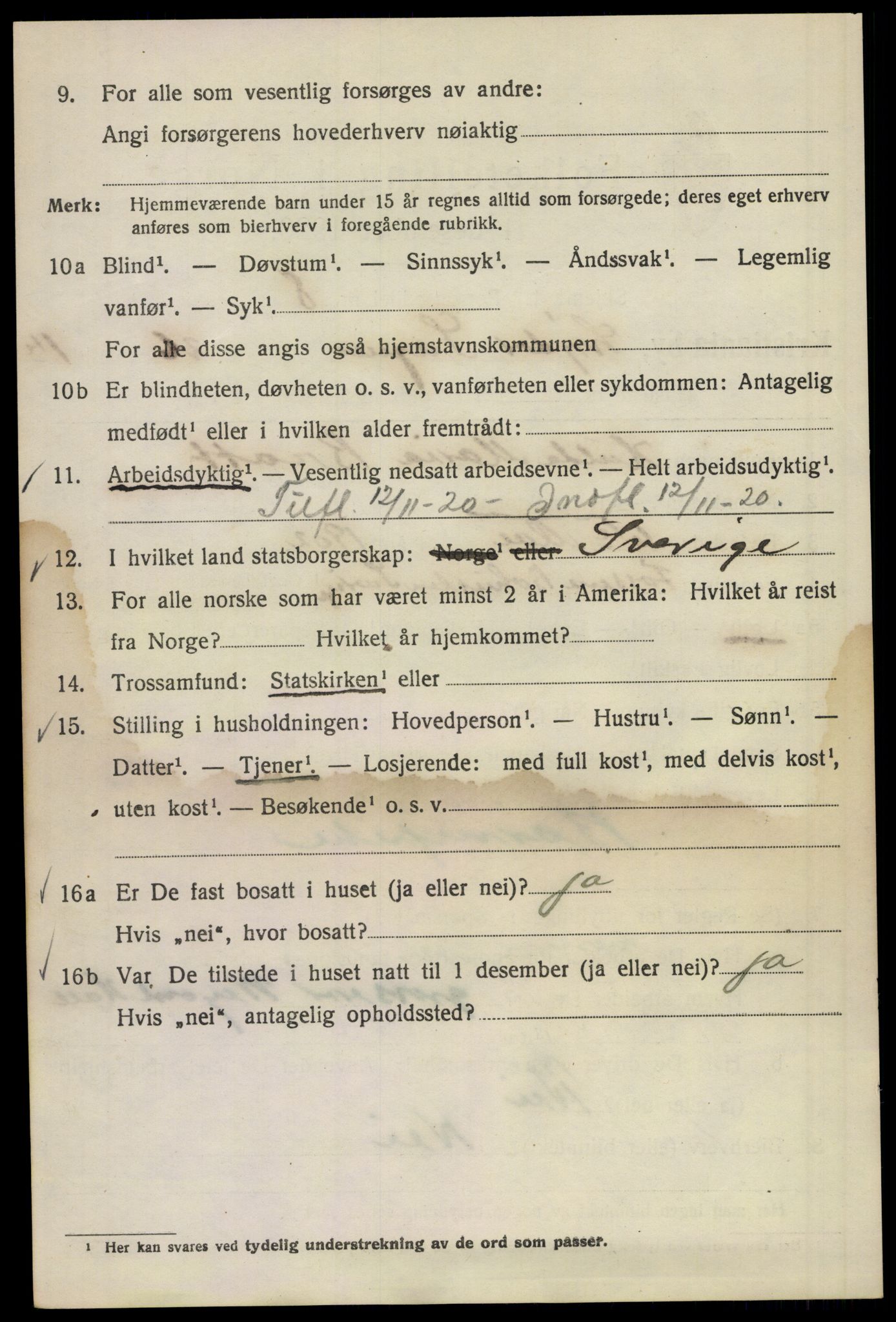 SAO, 1920 census for Kristiania, 1920, p. 366892
