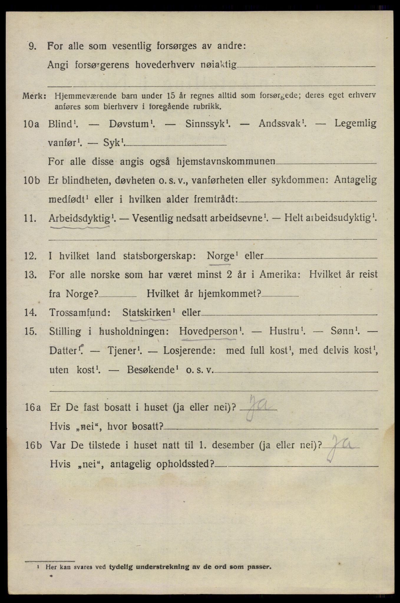 SAO, 1920 census for Nes, 1920, p. 21927