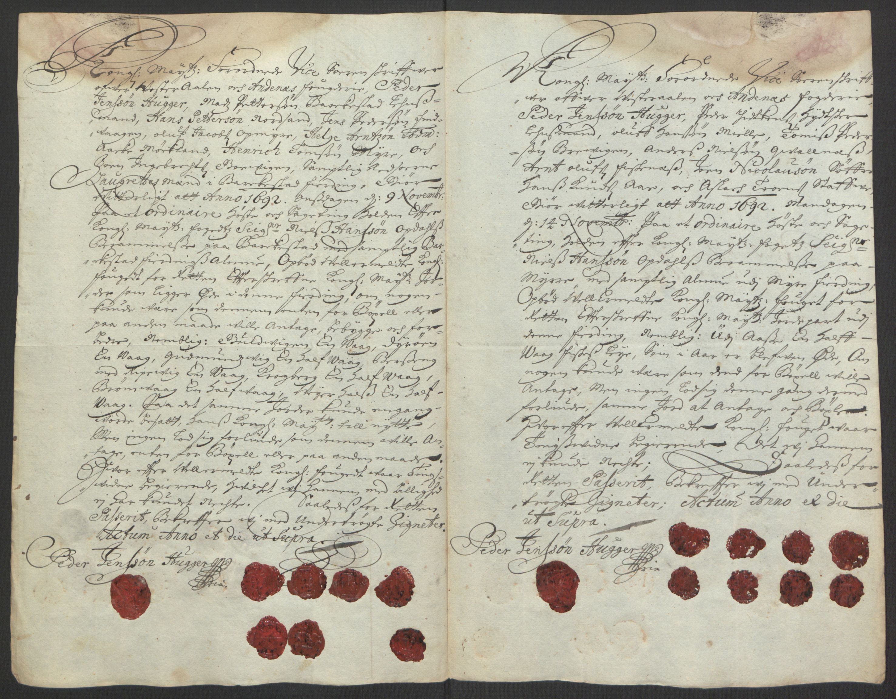 Rentekammeret inntil 1814, Reviderte regnskaper, Fogderegnskap, AV/RA-EA-4092/R67/L4676: Fogderegnskap Vesterålen, Andenes og Lofoten, 1691-1693, p. 206