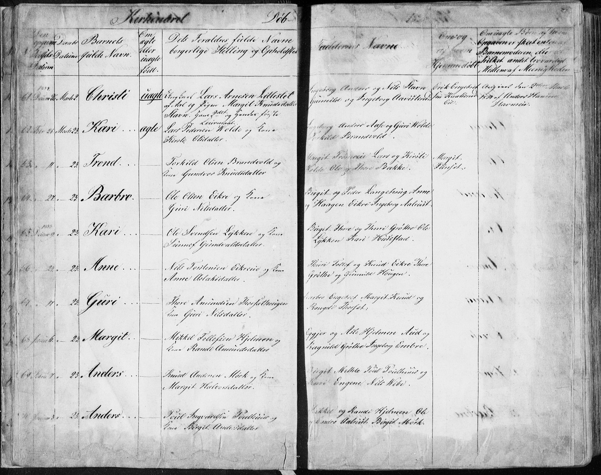 Nes kirkebøker, AV/SAKO-A-236/F/Fa/L0009: Parish register (official) no. 9, 1834-1863, p. 8