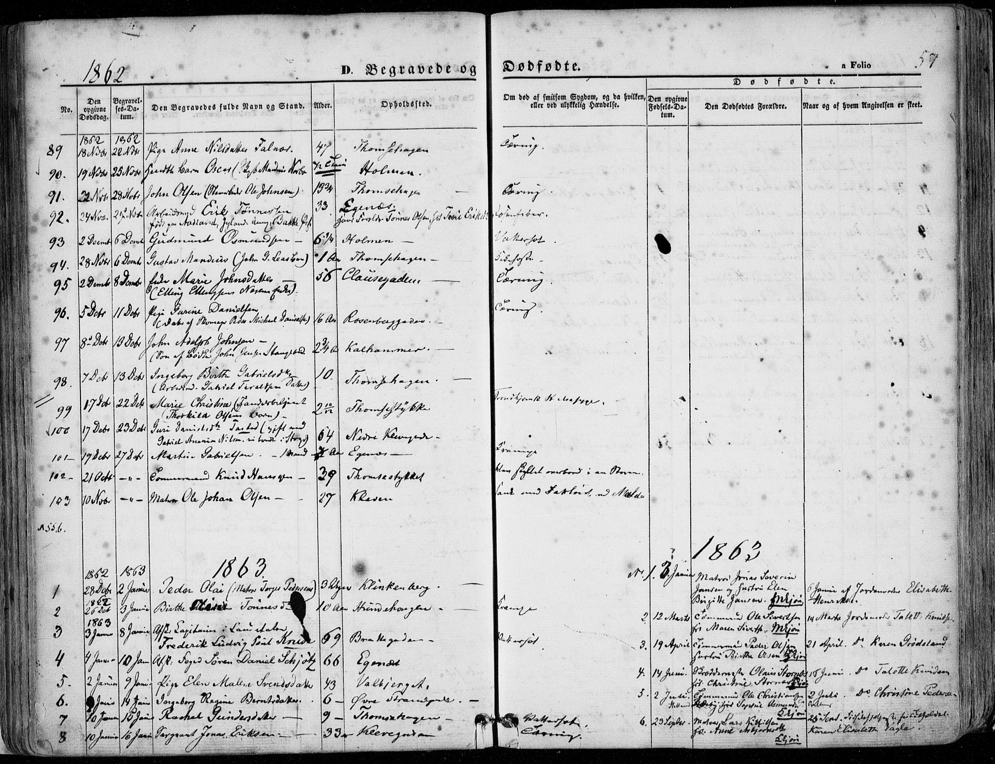 Domkirken sokneprestkontor, SAST/A-101812/001/30/30BA/L0020: Parish register (official) no. A 19, 1858-1877, p. 57