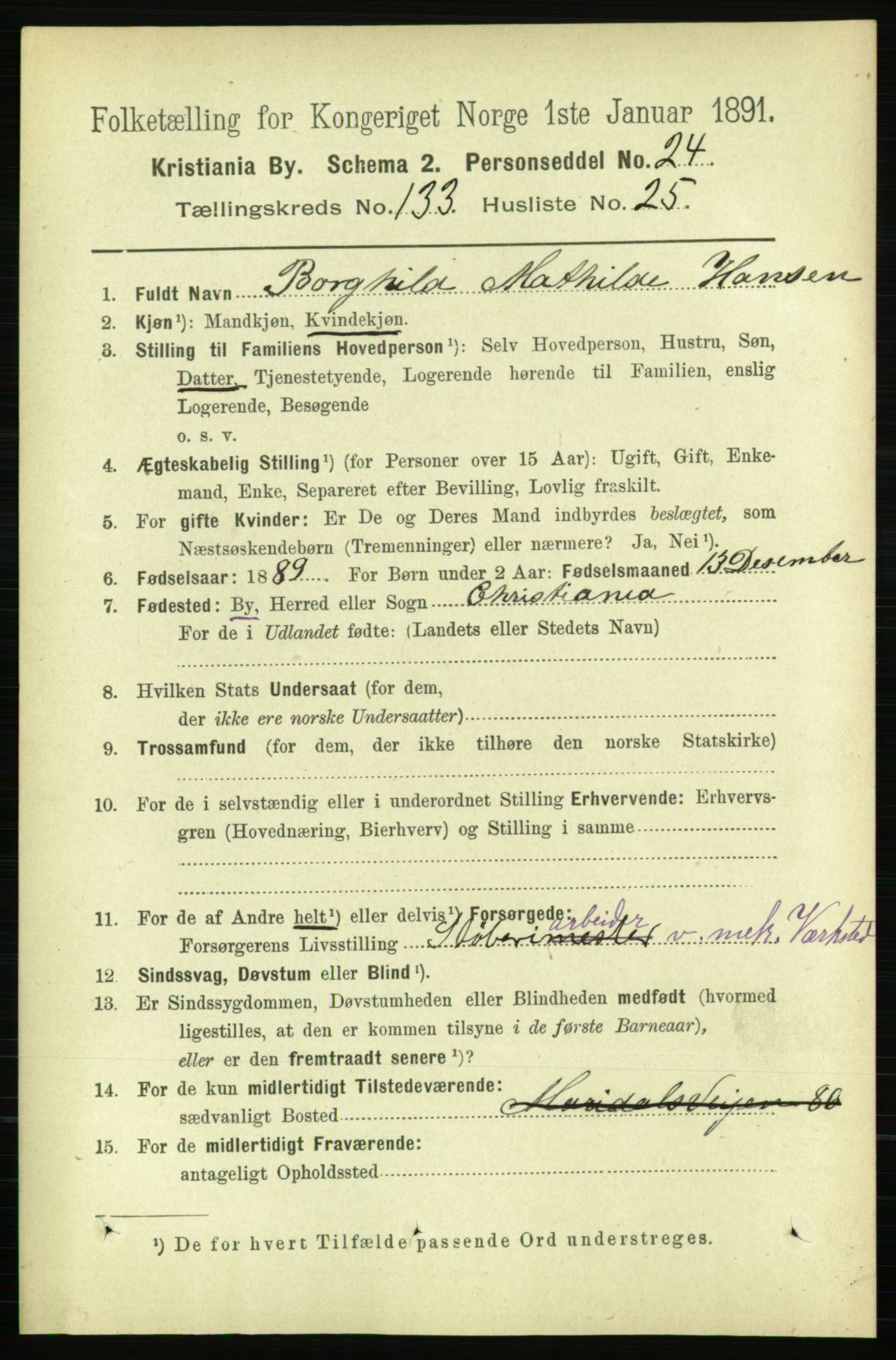 RA, 1891 census for 0301 Kristiania, 1891, p. 72917