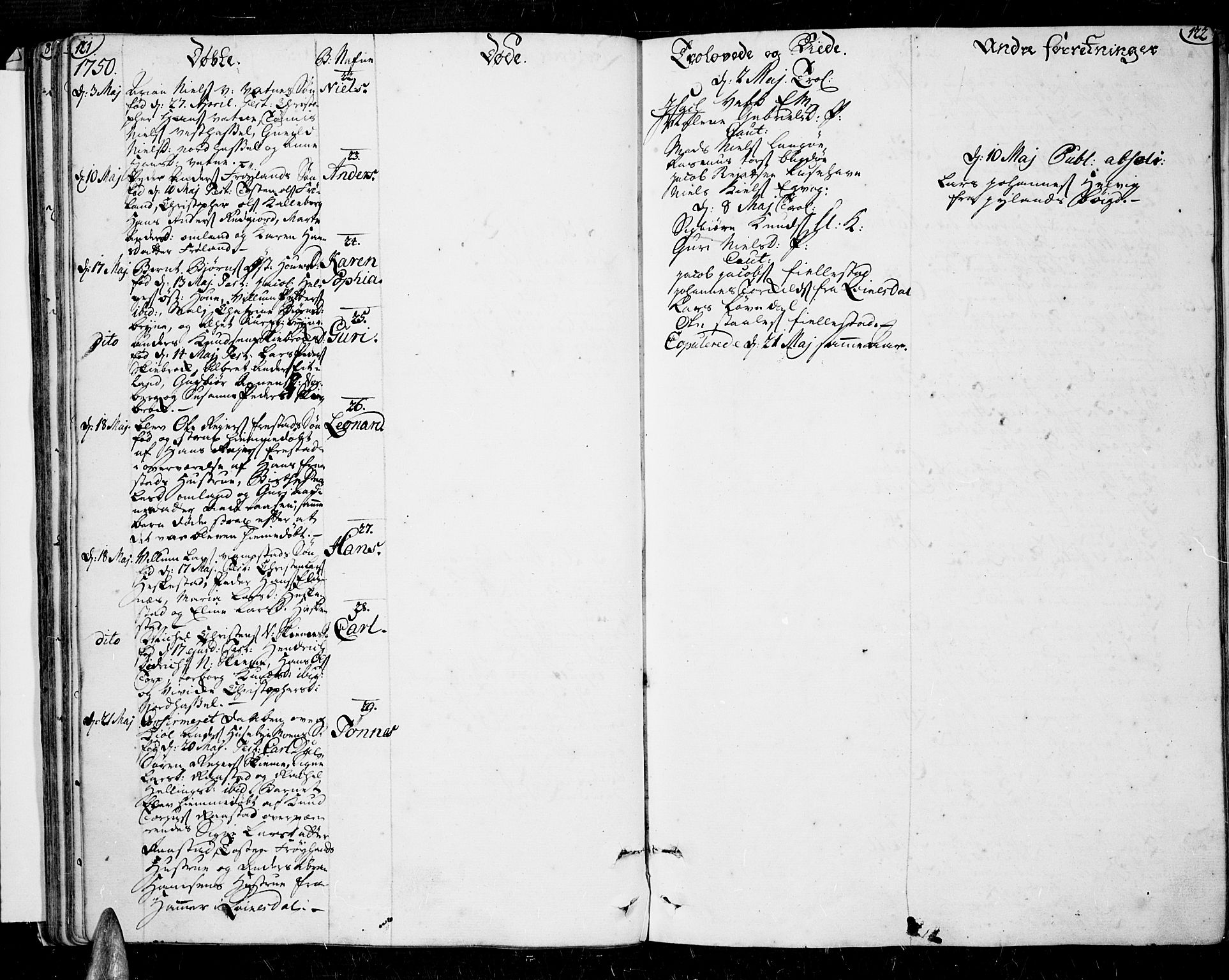 Lista sokneprestkontor, AV/SAK-1111-0027/F/Fa/L0003: Parish register (official) no. A 3 /1, 1743-1767, p. 121-122