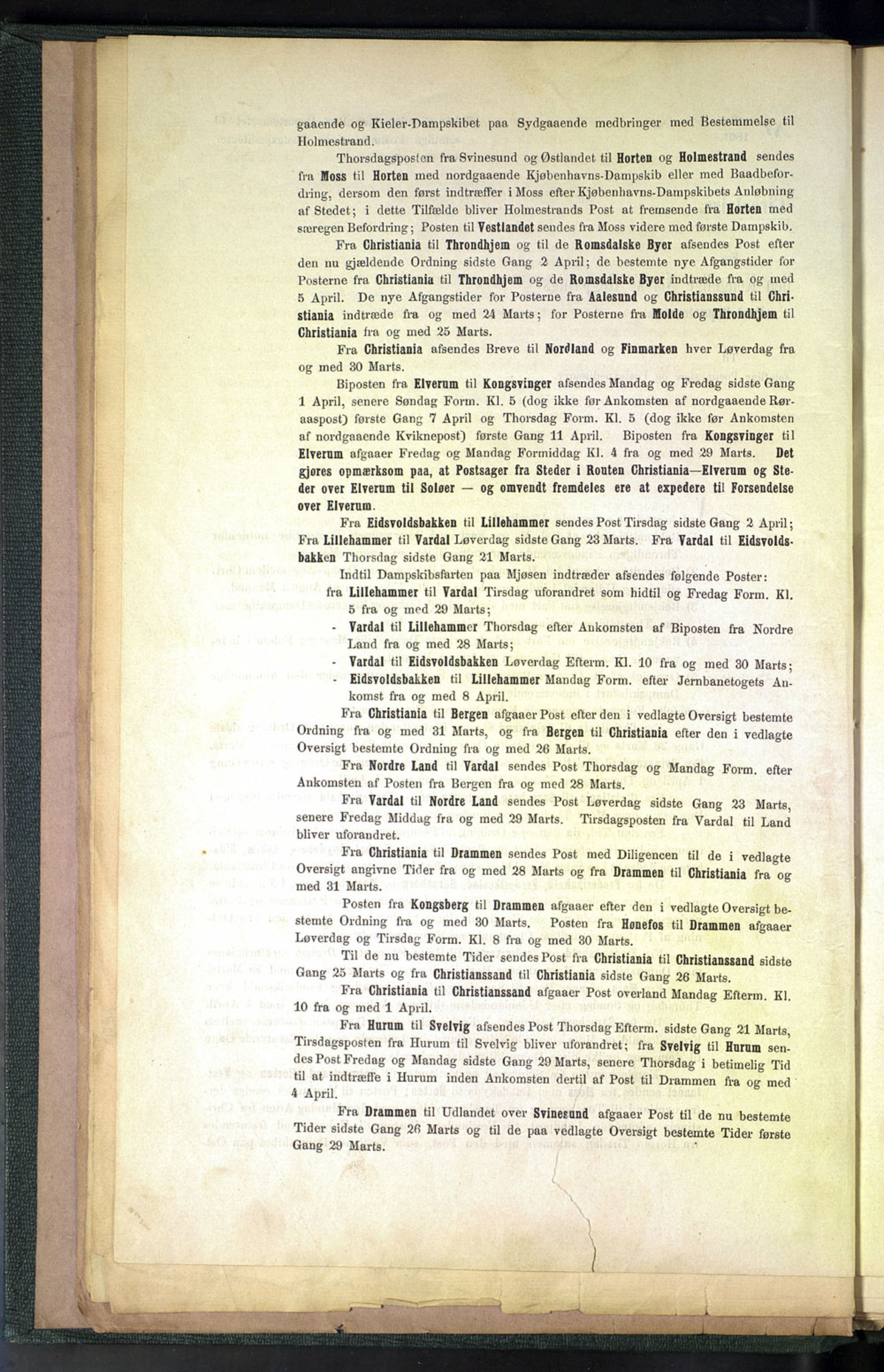 Norges Postmuseums bibliotek, NOPO/-/-/-: Sirkulærer fra Den Kongelige Norske Regjerings Postdepartement, 1861