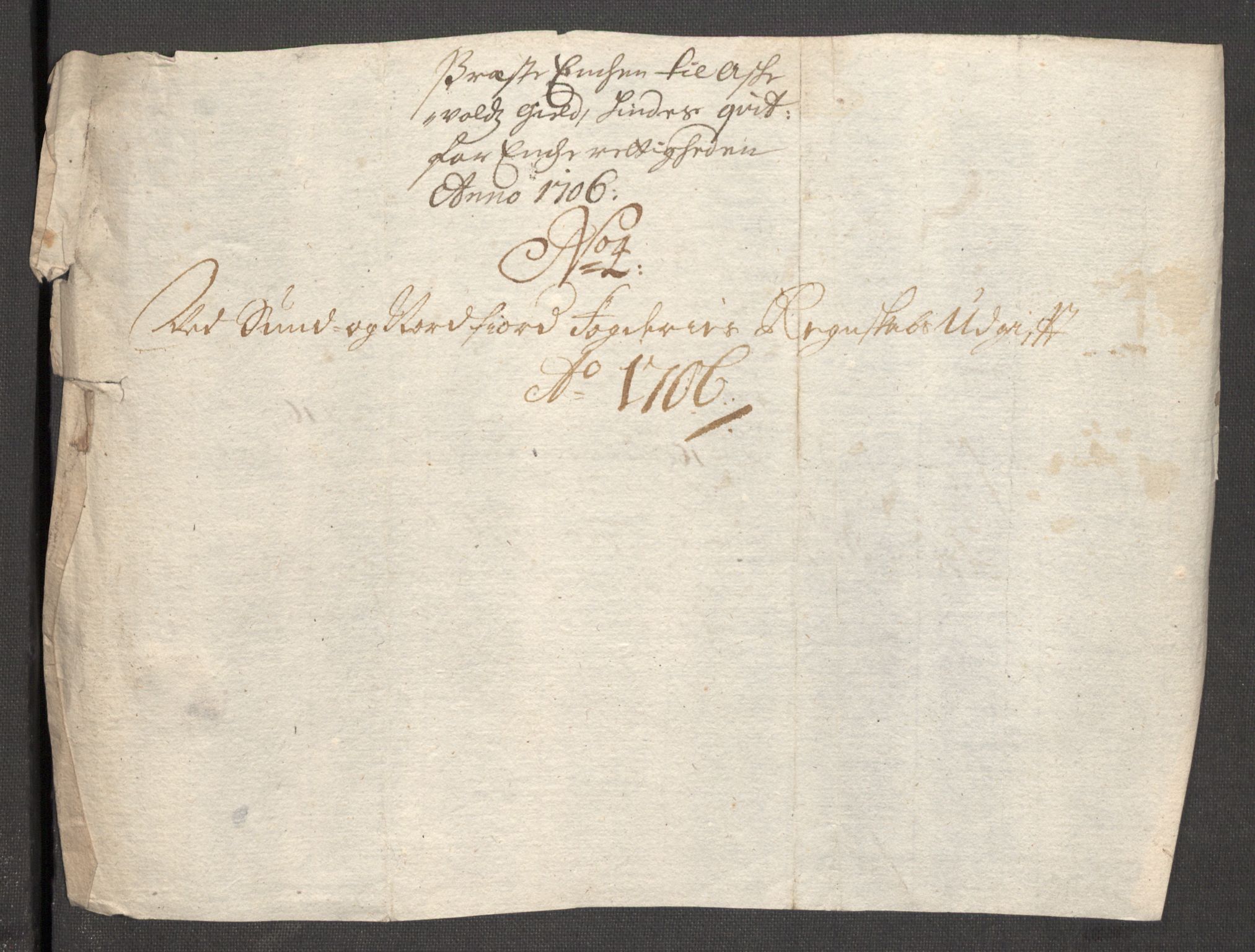 Rentekammeret inntil 1814, Reviderte regnskaper, Fogderegnskap, AV/RA-EA-4092/R53/L3430: Fogderegnskap Sunn- og Nordfjord, 1706-1707, p. 153