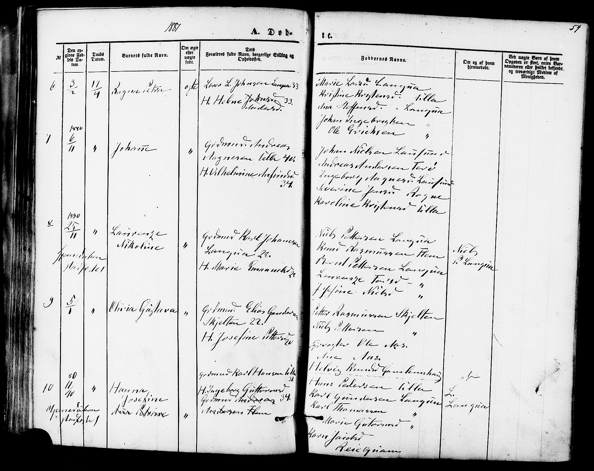 Ministerialprotokoller, klokkerbøker og fødselsregistre - Møre og Romsdal, SAT/A-1454/536/L0500: Parish register (official) no. 536A09, 1876-1889, p. 59