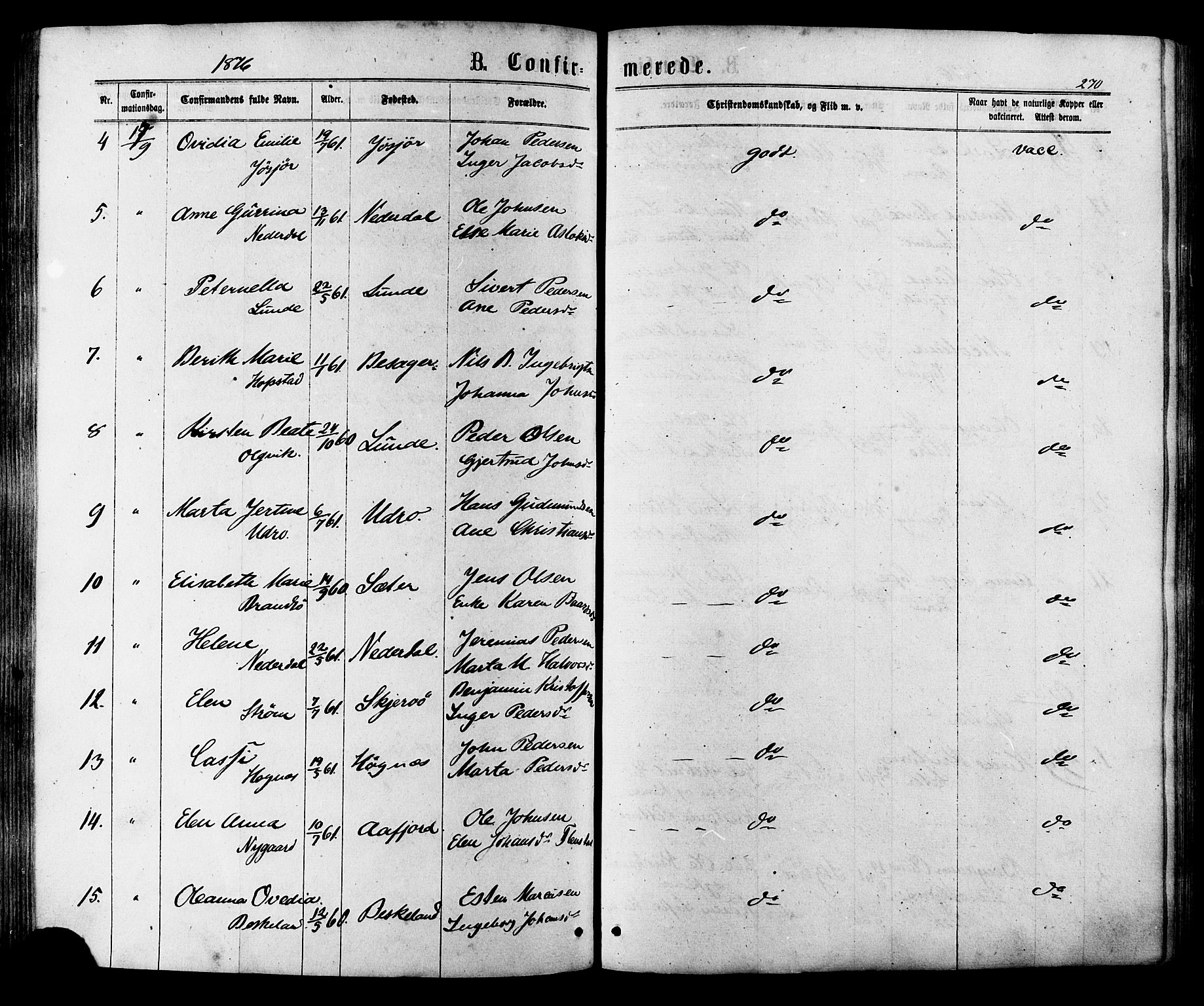 Ministerialprotokoller, klokkerbøker og fødselsregistre - Sør-Trøndelag, AV/SAT-A-1456/657/L0706: Parish register (official) no. 657A07, 1867-1878, p. 270