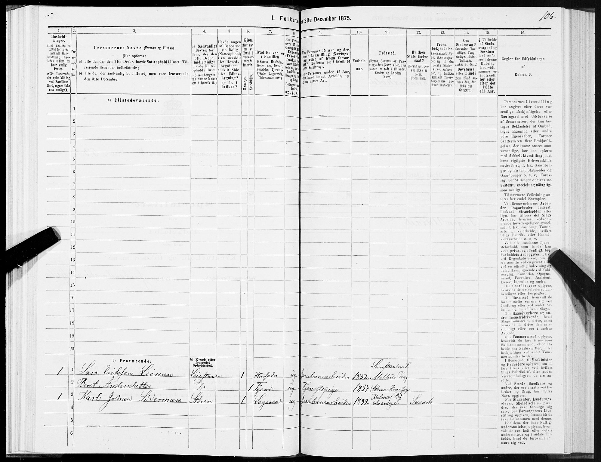 SAT, 1875 census for 1645P Haltdalen, 1875, p. 5106