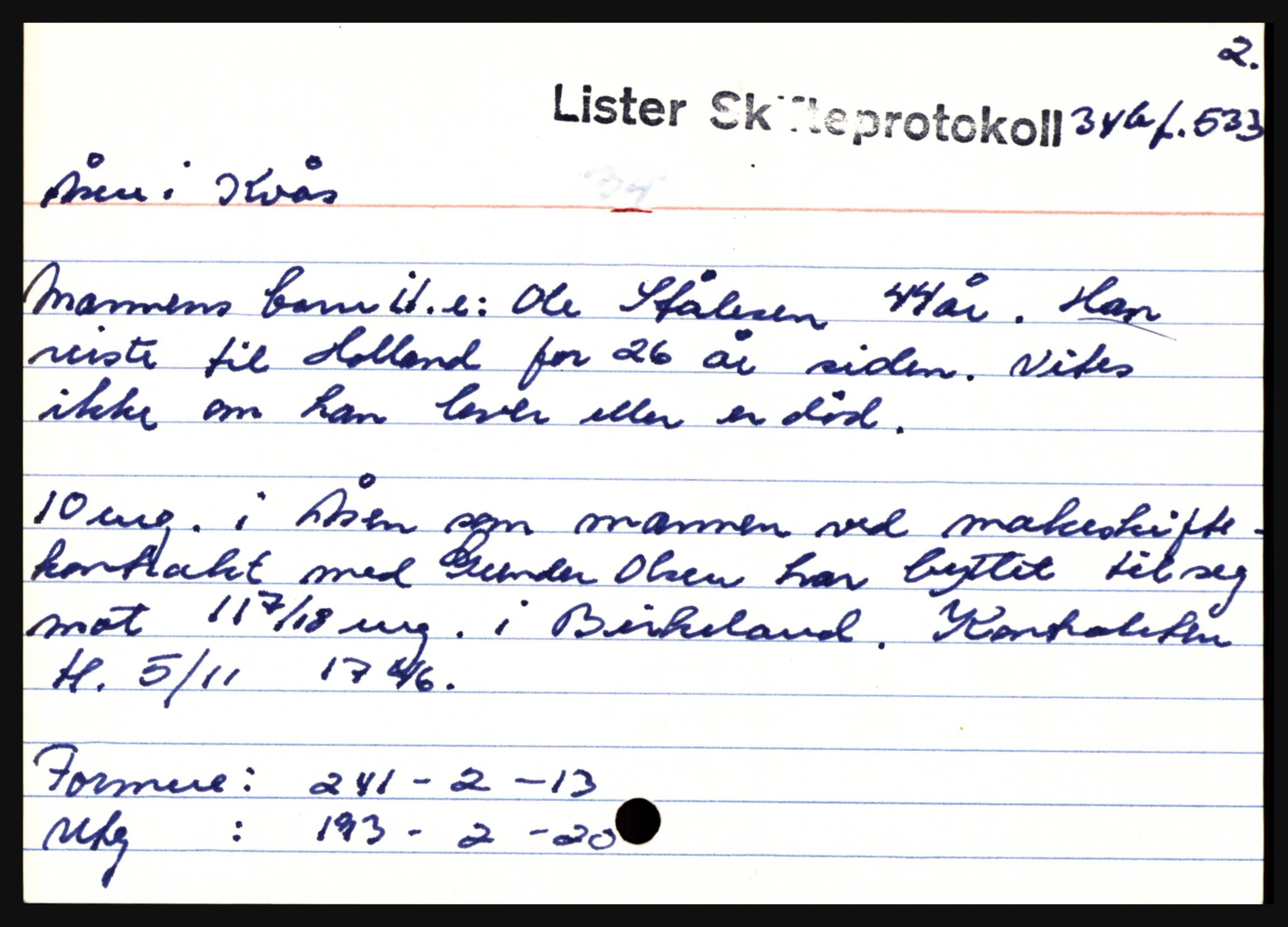 Lister sorenskriveri, AV/SAK-1221-0003/H, p. 46245