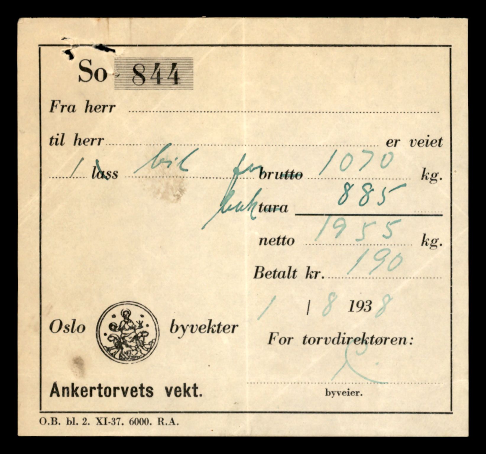 Møre og Romsdal vegkontor - Ålesund trafikkstasjon, SAT/A-4099/F/Fe/L0014: Registreringskort for kjøretøy T 1565 - T 1698, 1927-1998, p. 947