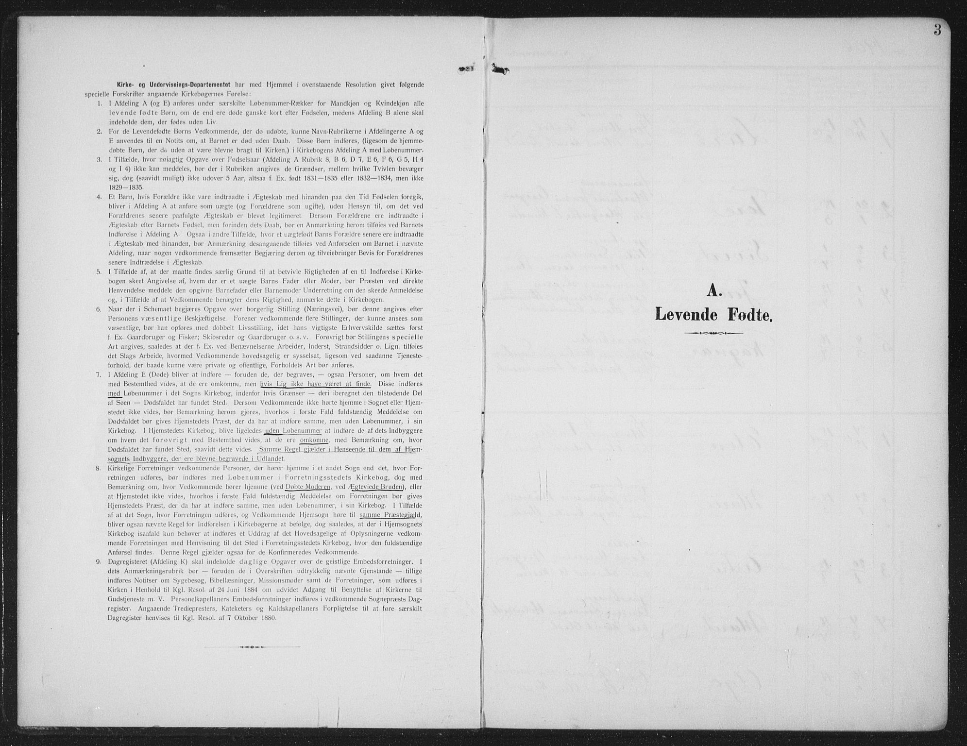 Ministerialprotokoller, klokkerbøker og fødselsregistre - Møre og Romsdal, SAT/A-1454/586/L0989: Parish register (official) no. 586A15, 1906-1915, p. 3