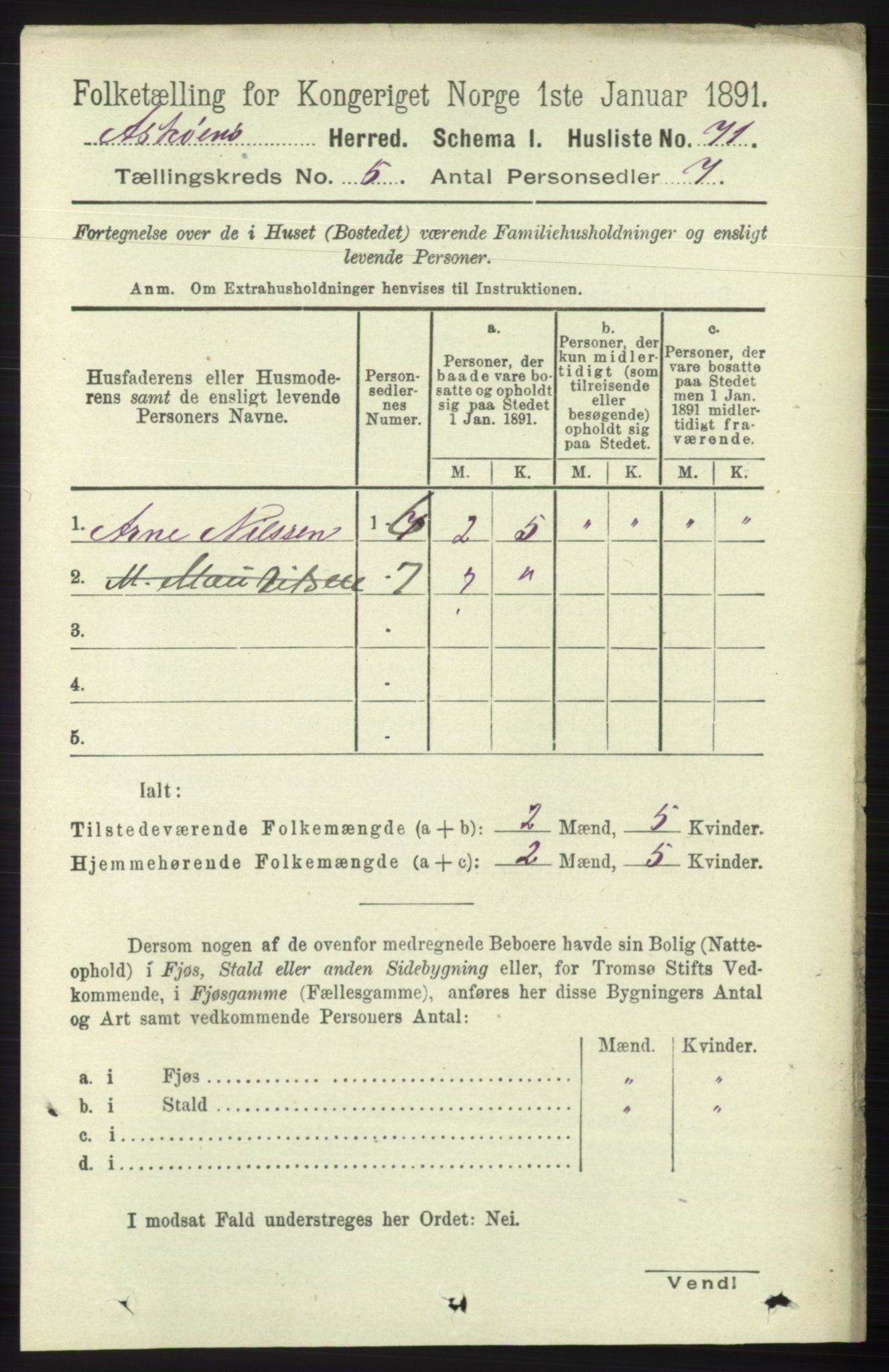 RA, 1891 census for 1247 Askøy, 1891, p. 3493