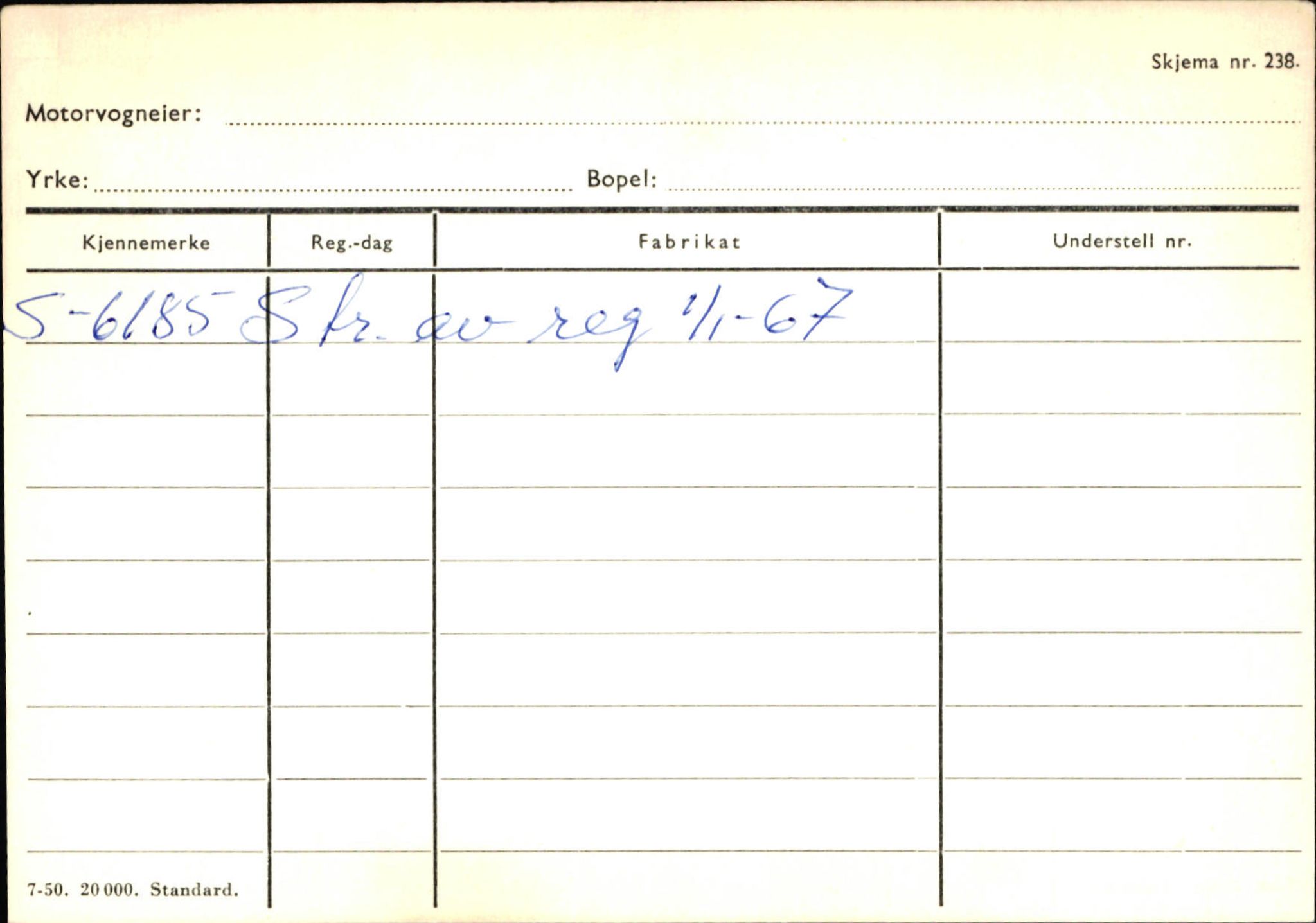 Statens vegvesen, Sogn og Fjordane vegkontor, SAB/A-5301/4/F/L0131: Eigarregister Høyanger P-Å. Stryn S-Å, 1945-1975, p. 1393