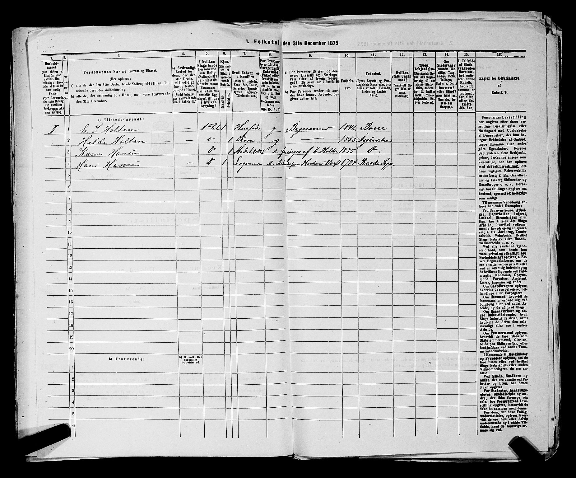 SAKO, 1875 census for 0704B Borre/Åsgårdstrand, 1875, p. 110