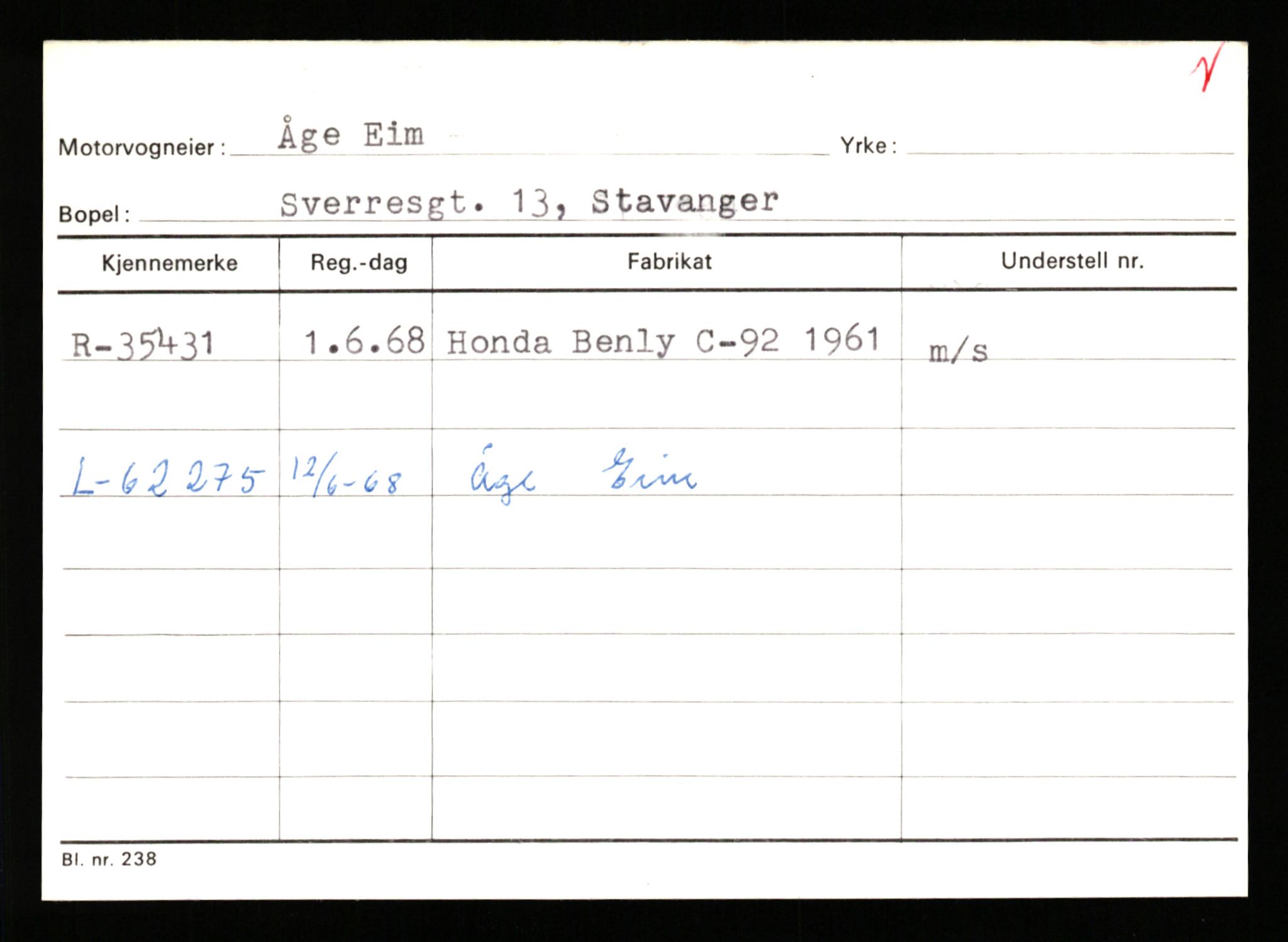 Stavanger trafikkstasjon, SAST/A-101942/0/G/L0006: Registreringsnummer: 34250 - 49007, 1930-1971, p. 375
