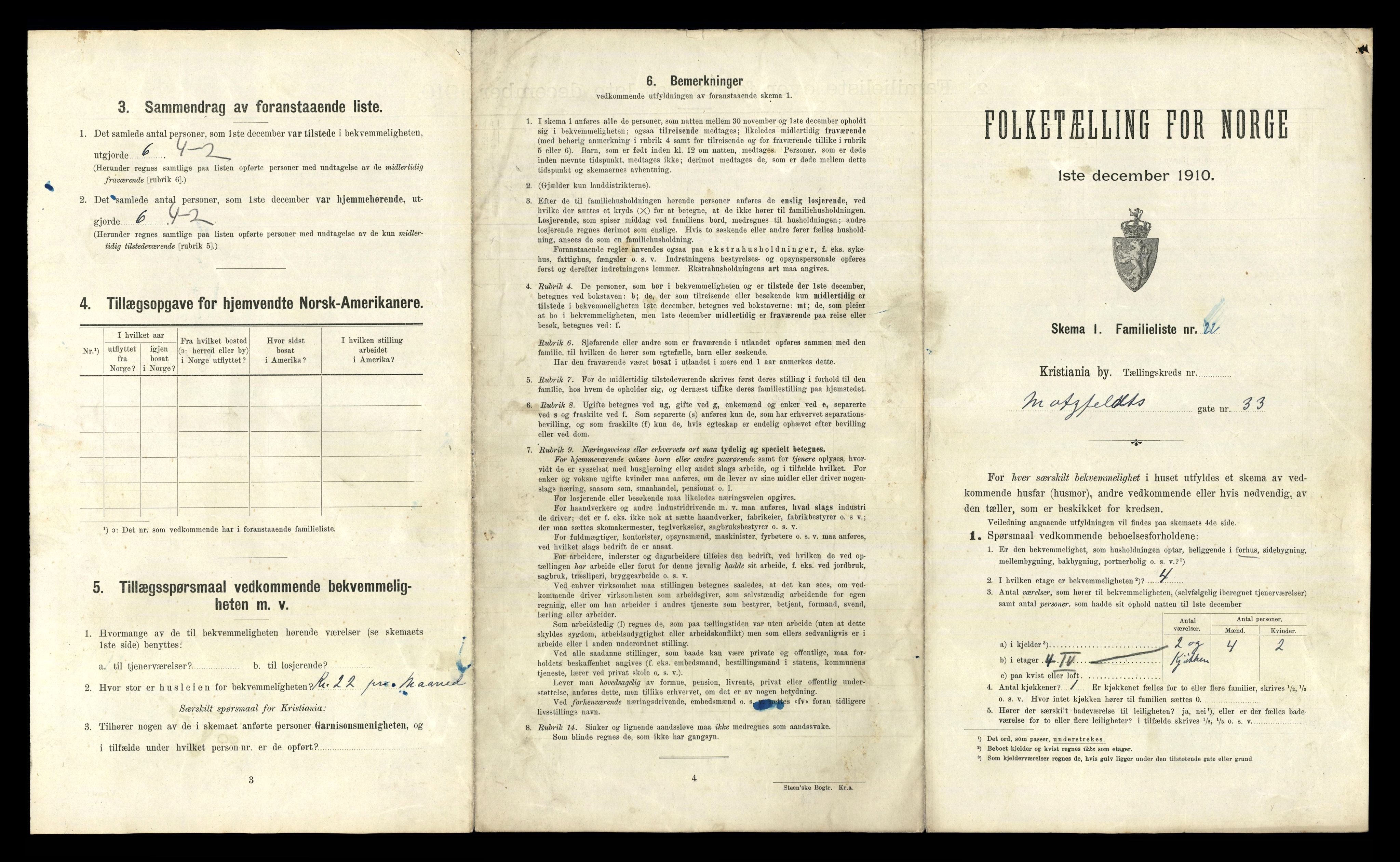 RA, 1910 census for Kristiania, 1910, p. 64919