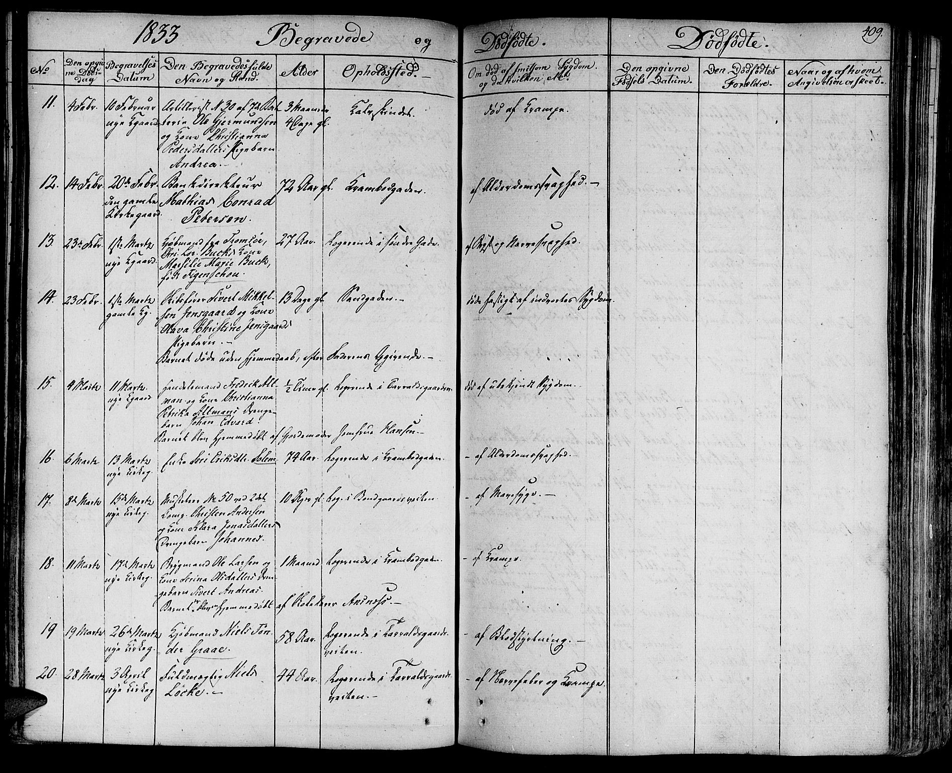 Ministerialprotokoller, klokkerbøker og fødselsregistre - Sør-Trøndelag, SAT/A-1456/602/L0109: Parish register (official) no. 602A07, 1821-1840, p. 409
