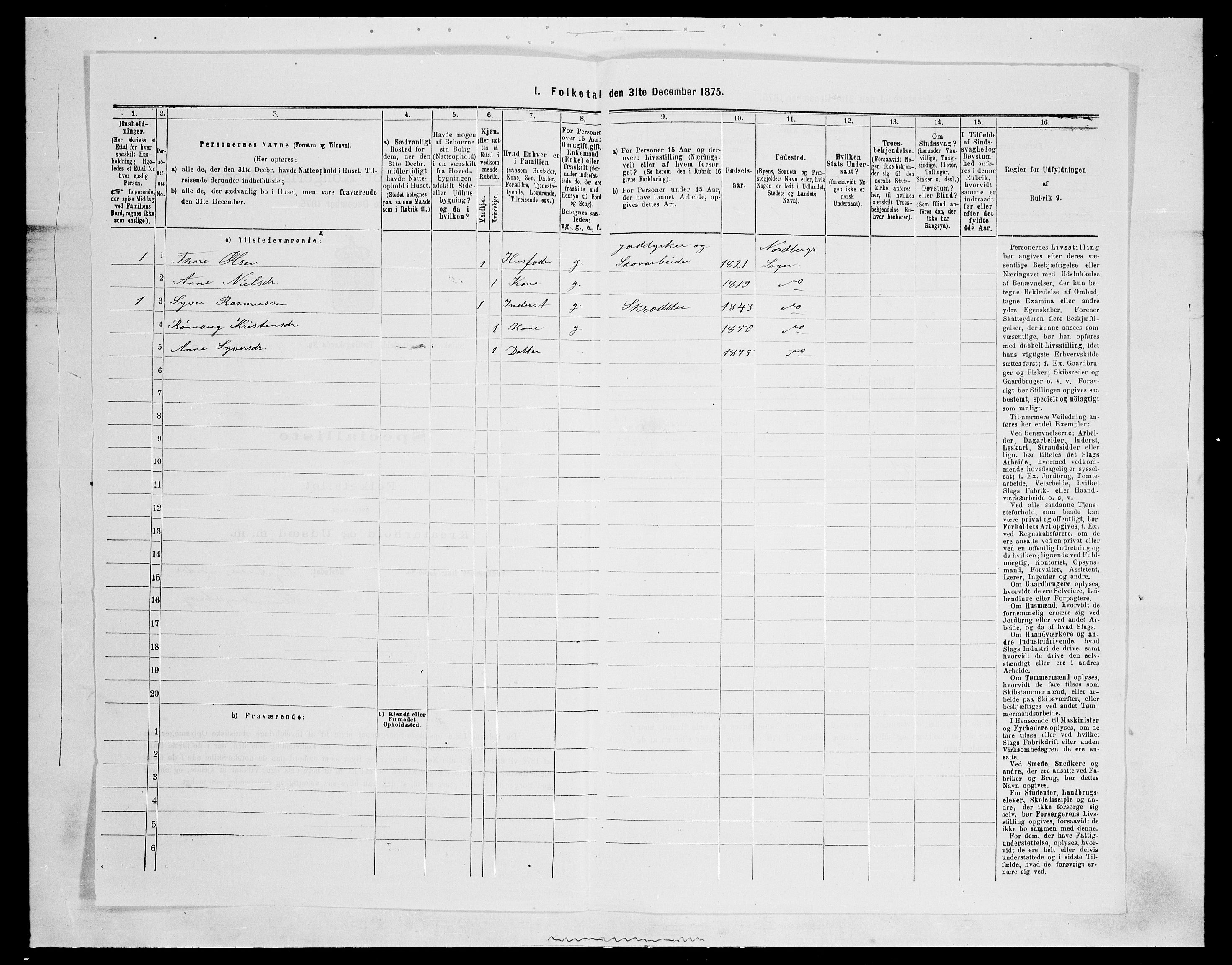 SAH, 1875 census for 0513P Skjåk, 1875, p. 638