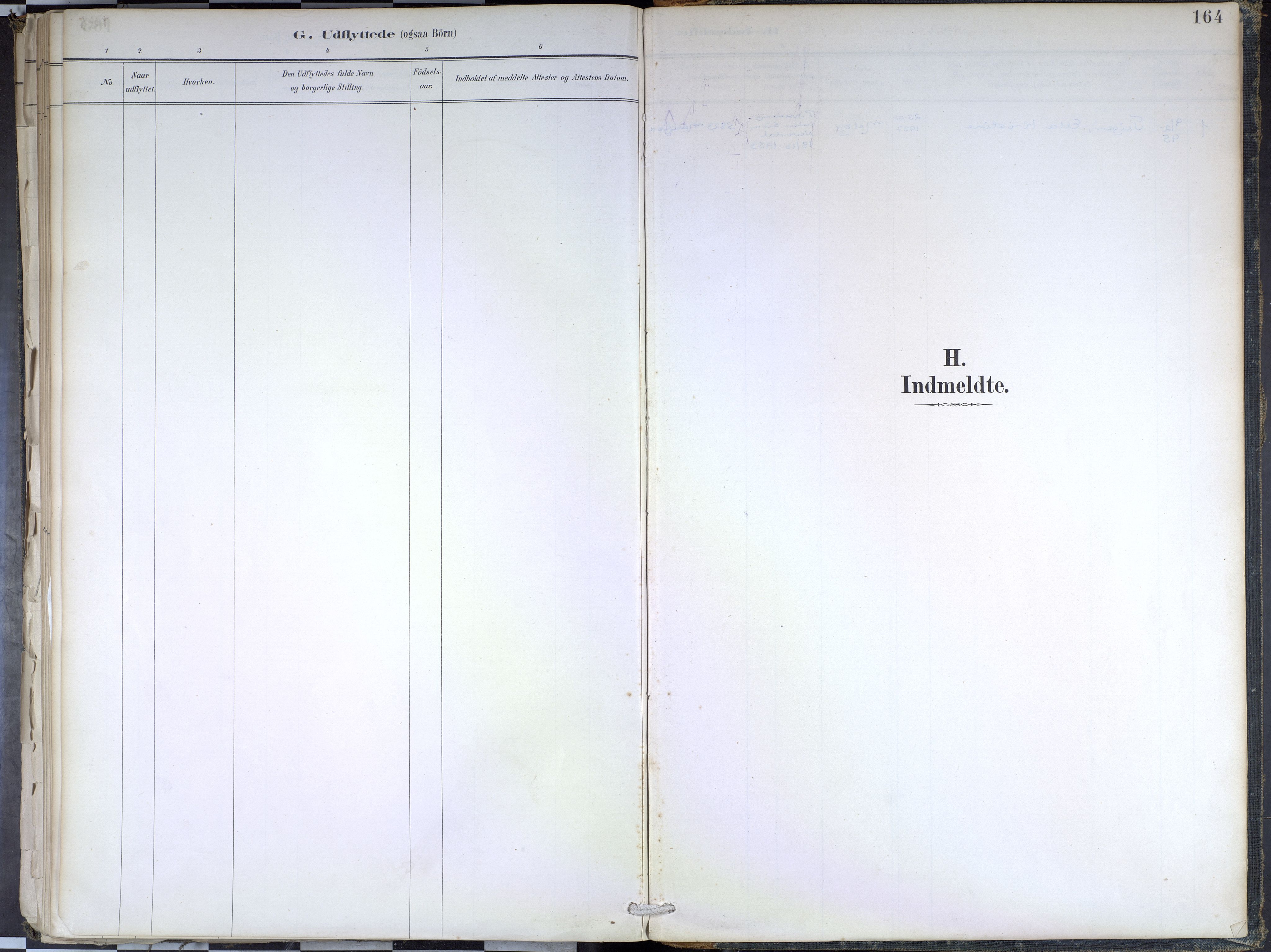Hafslo sokneprestembete, SAB/A-80301/H/Haa/Haae/L0001: Parish register (official) no. E 1, 1886-1934, p. 164