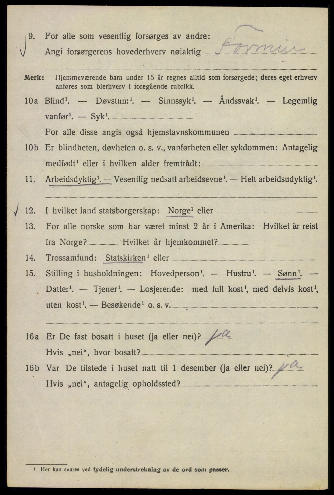 SAO, 1920 census for Kristiania, 1920, p. 571540