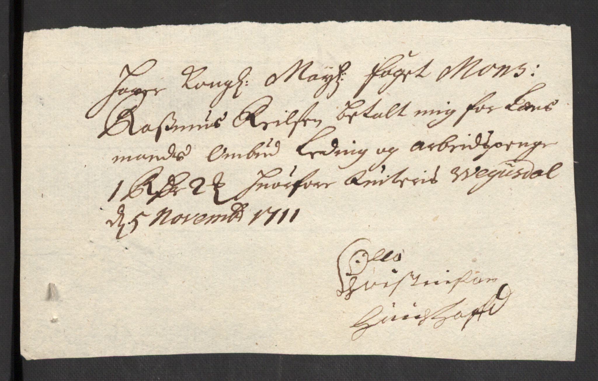 Rentekammeret inntil 1814, Reviderte regnskaper, Fogderegnskap, RA/EA-4092/R40/L2449: Fogderegnskap Råbyggelag, 1709-1711, p. 310