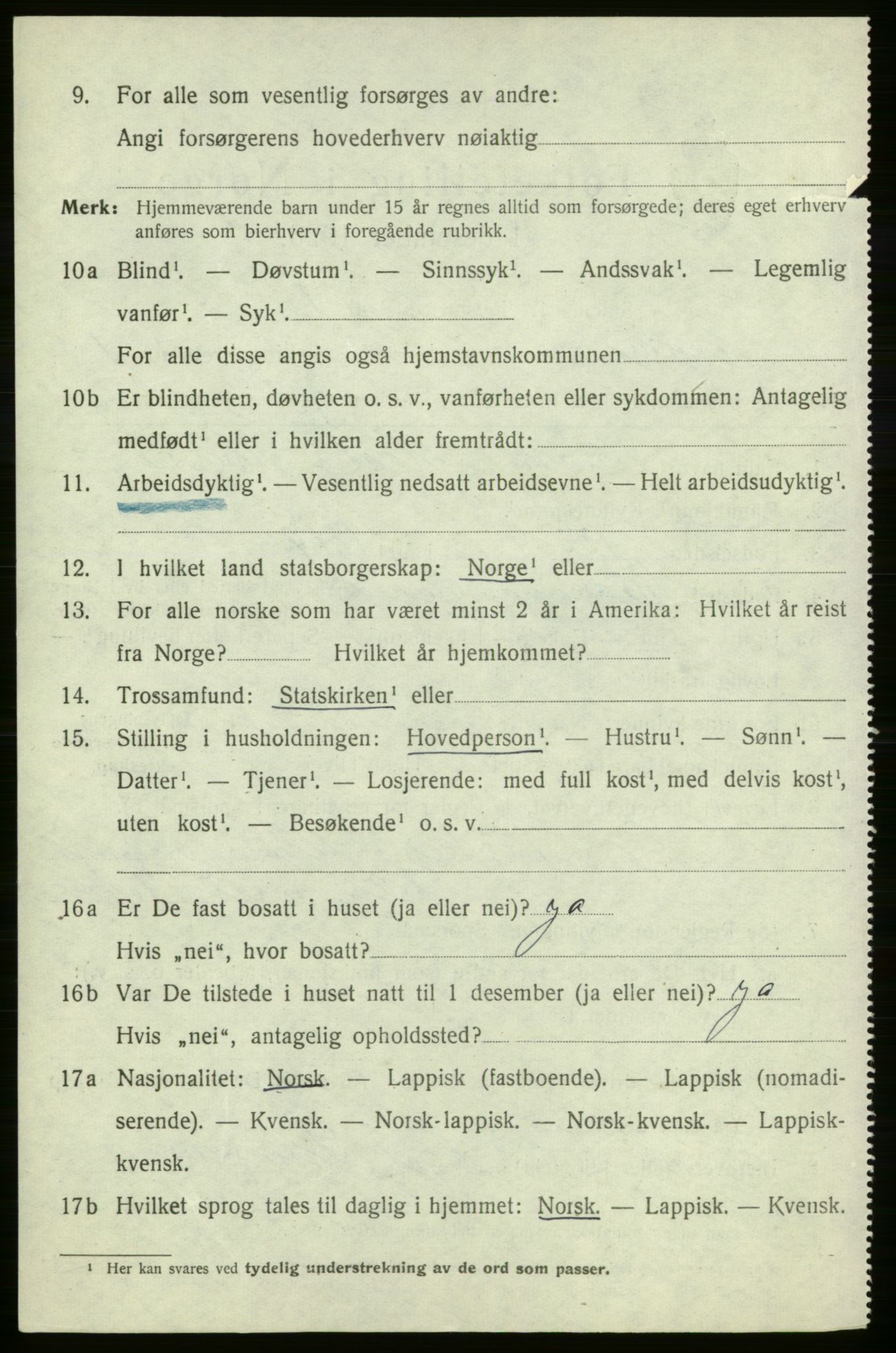 SATØ, 1920 census for , 1920, p. 633