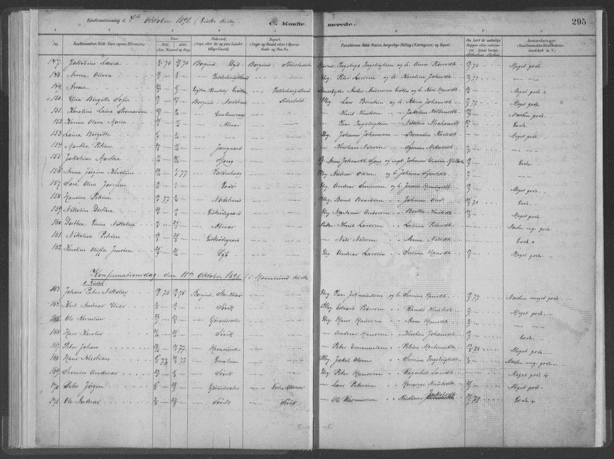 Ministerialprotokoller, klokkerbøker og fødselsregistre - Møre og Romsdal, SAT/A-1454/528/L0402: Parish register (official) no. 528A12II, 1880-1903, p. 295