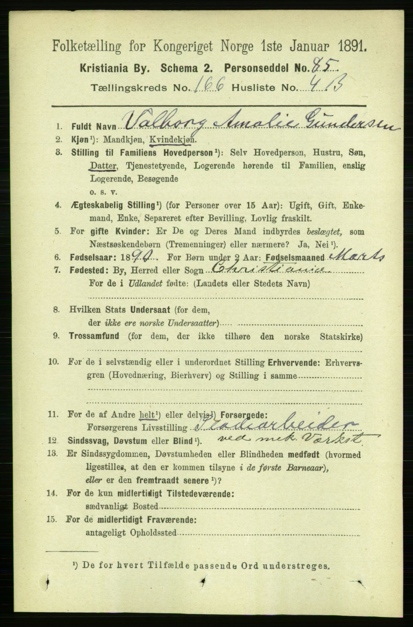 RA, 1891 census for 0301 Kristiania, 1891, p. 96537