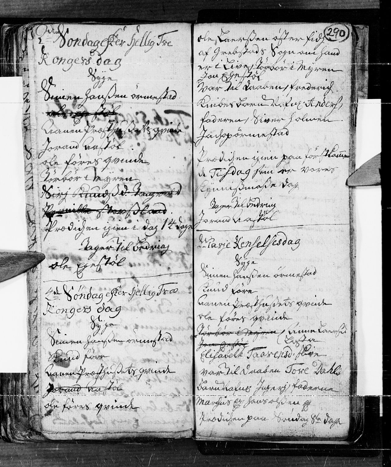 Søgne sokneprestkontor, AV/SAK-1111-0037/F/Fa/Fab/L0001: Parish register (official) no. A 1, 1716-1740, p. 290