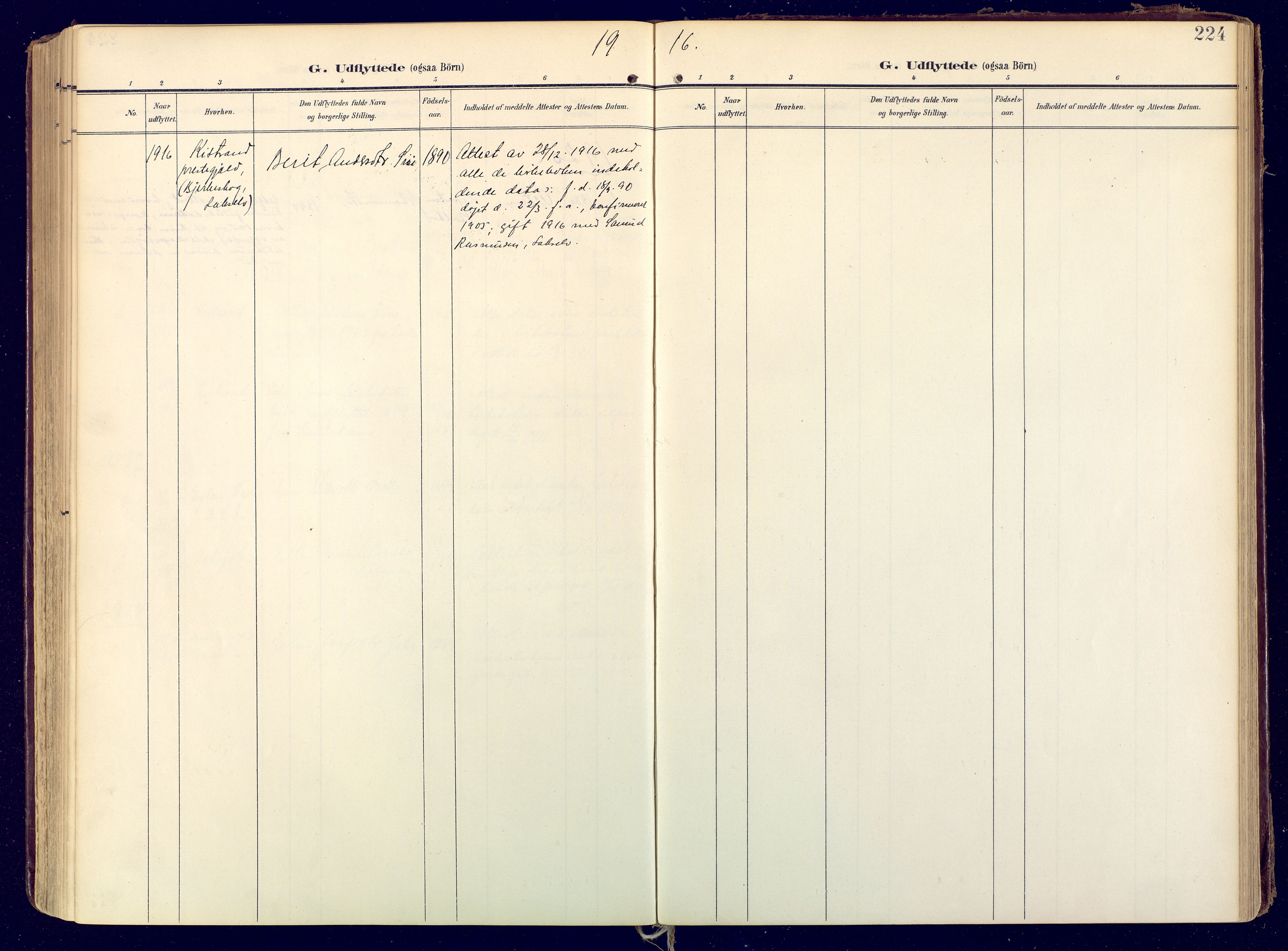 Karasjok sokneprestkontor, SATØ/S-1352/H/Ha: Parish register (official) no. 3, 1907-1926, p. 224