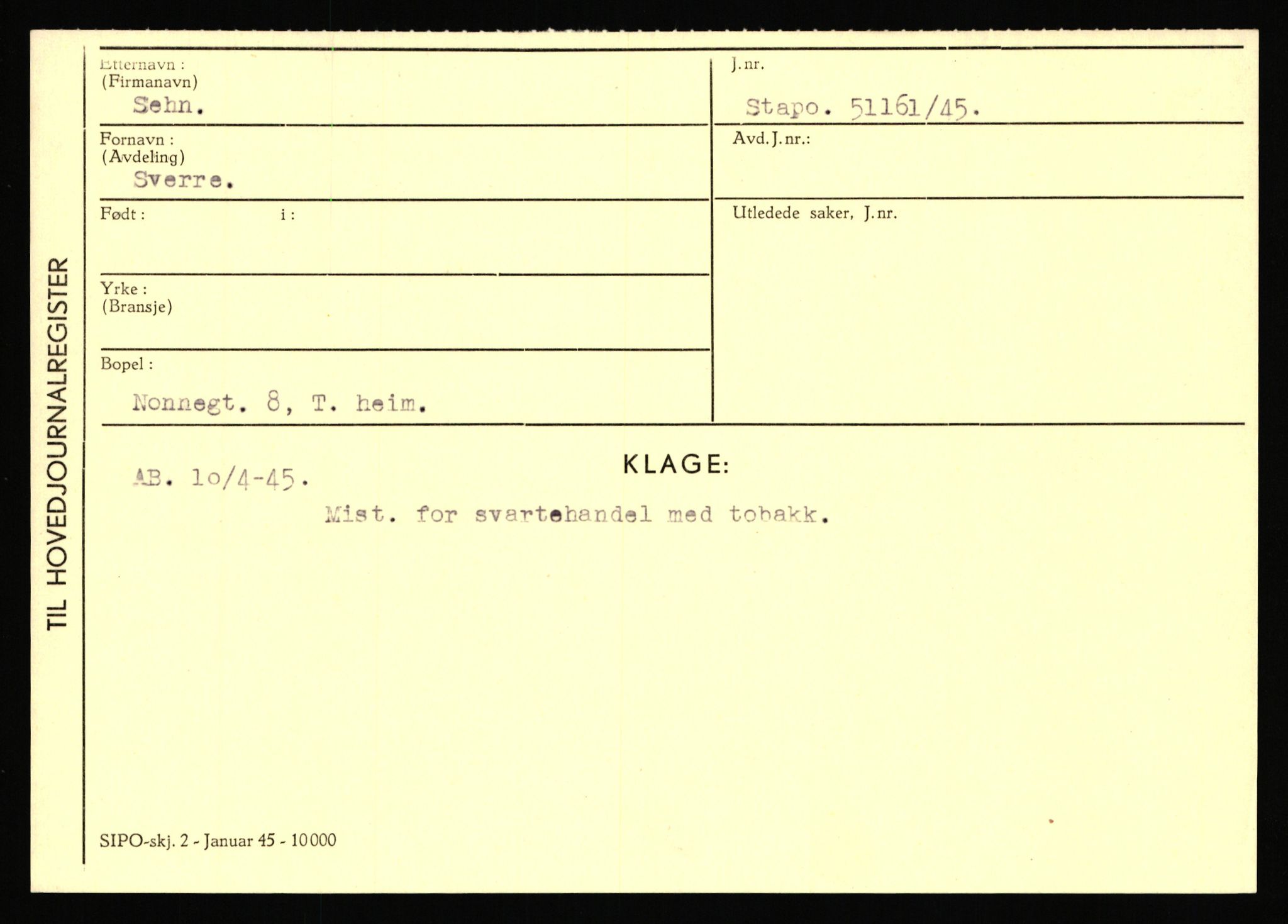 Statspolitiet - Hovedkontoret / Osloavdelingen, AV/RA-S-1329/C/Ca/L0013: Raa - Servold, 1943-1945, p. 4645