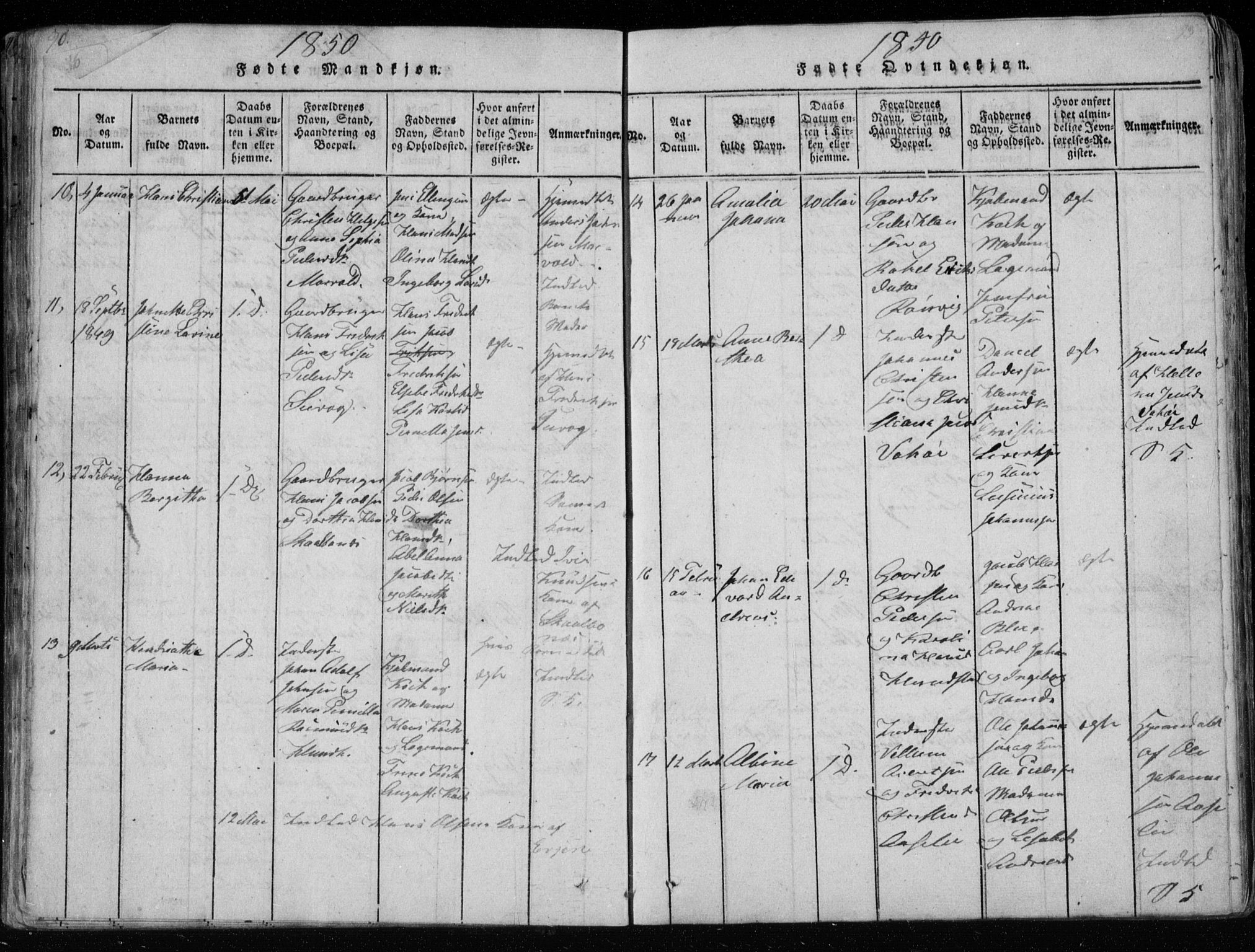 Ministerialprotokoller, klokkerbøker og fødselsregistre - Nordland, AV/SAT-A-1459/801/L0026: Parish register (copy) no. 801C01, 1820-1855, p. 92-93