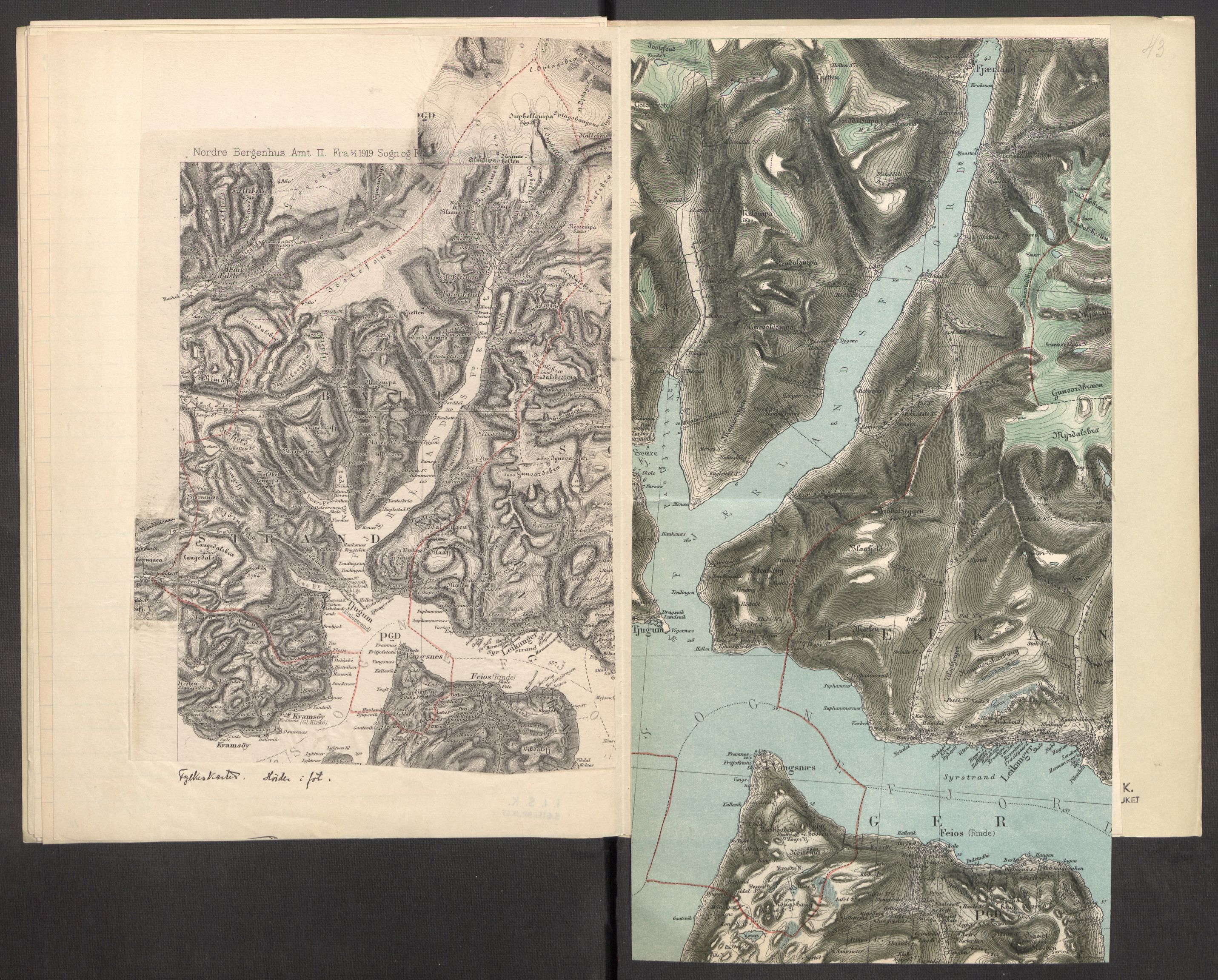 Instituttet for sammenlignende kulturforskning, AV/RA-PA-0424/F/Fc/L0011/0002: Eske B11: / Sogn og Fjordane (perm XXIX), 1934-1937