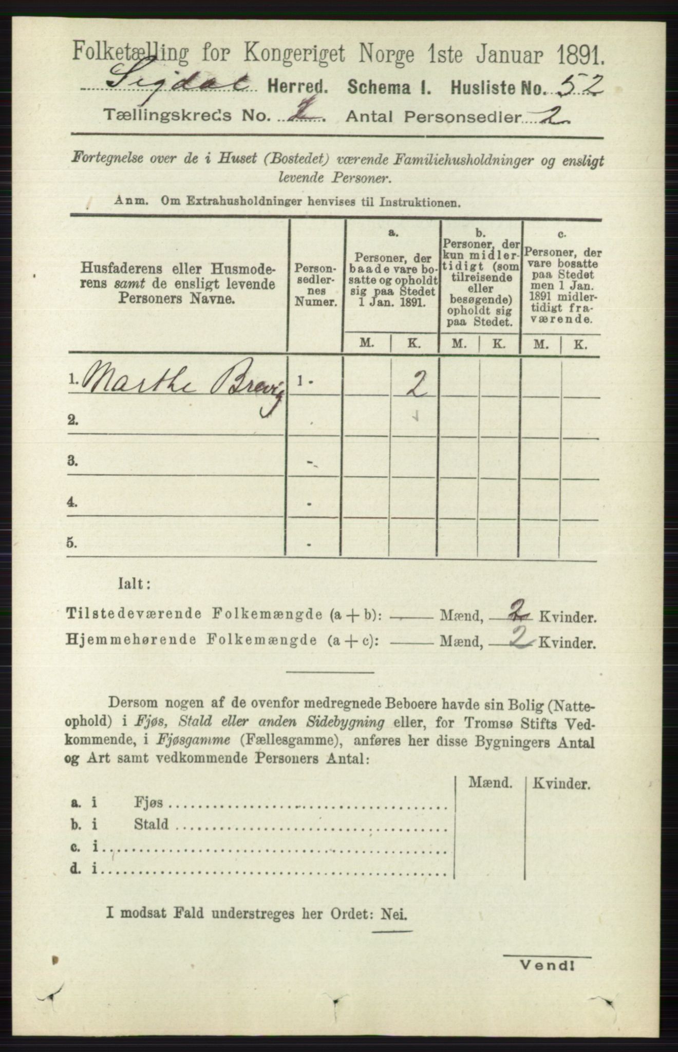 RA, 1891 census for 0621 Sigdal, 1891, p. 941