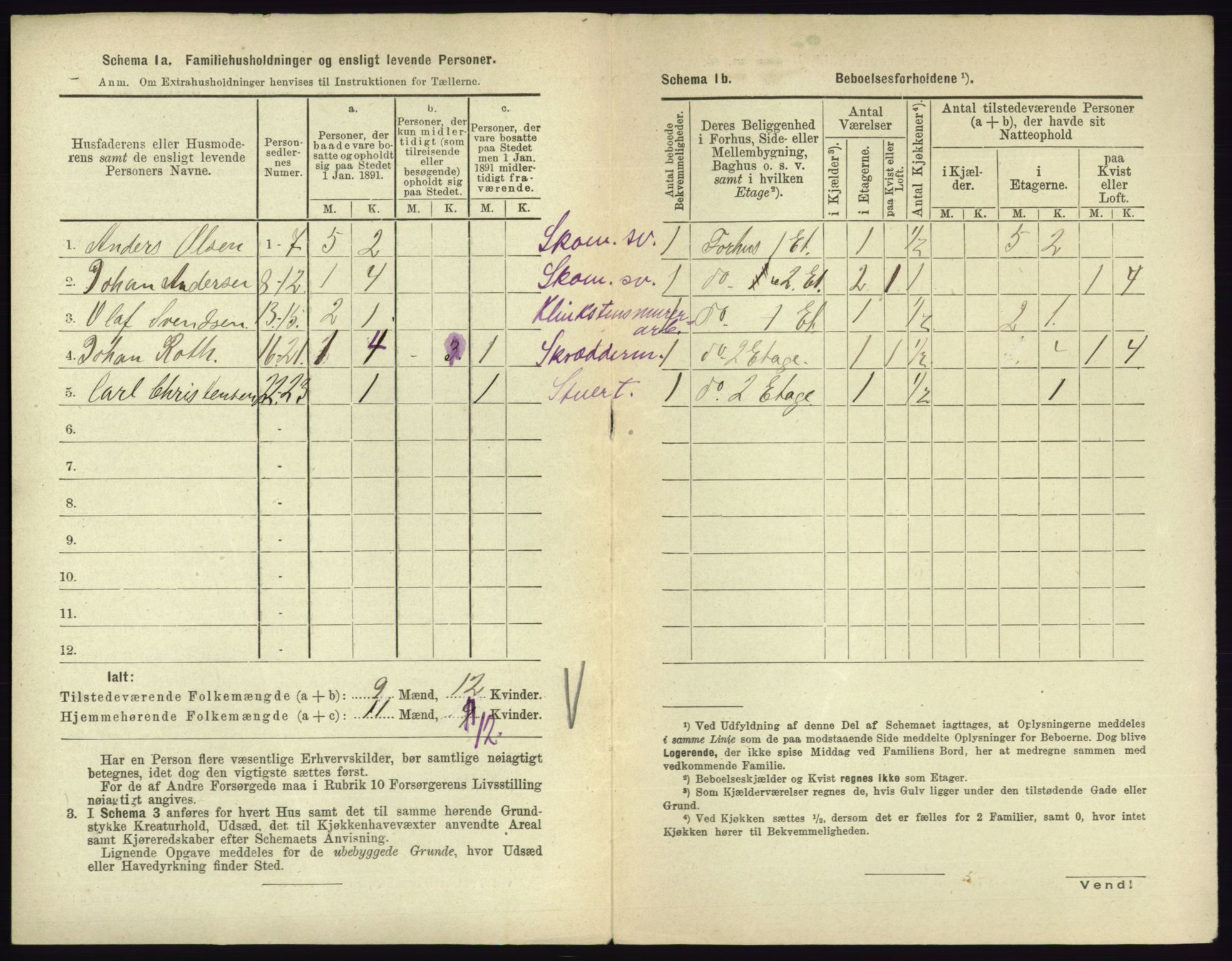 RA, 1891 census for 0705 Tønsberg, 1891, p. 705