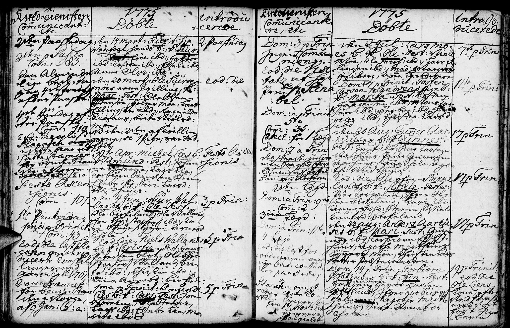 Kvam sokneprestembete, AV/SAB-A-76201/H/Haa: Parish register (official) no. A 3, 1743-1795, p. 96