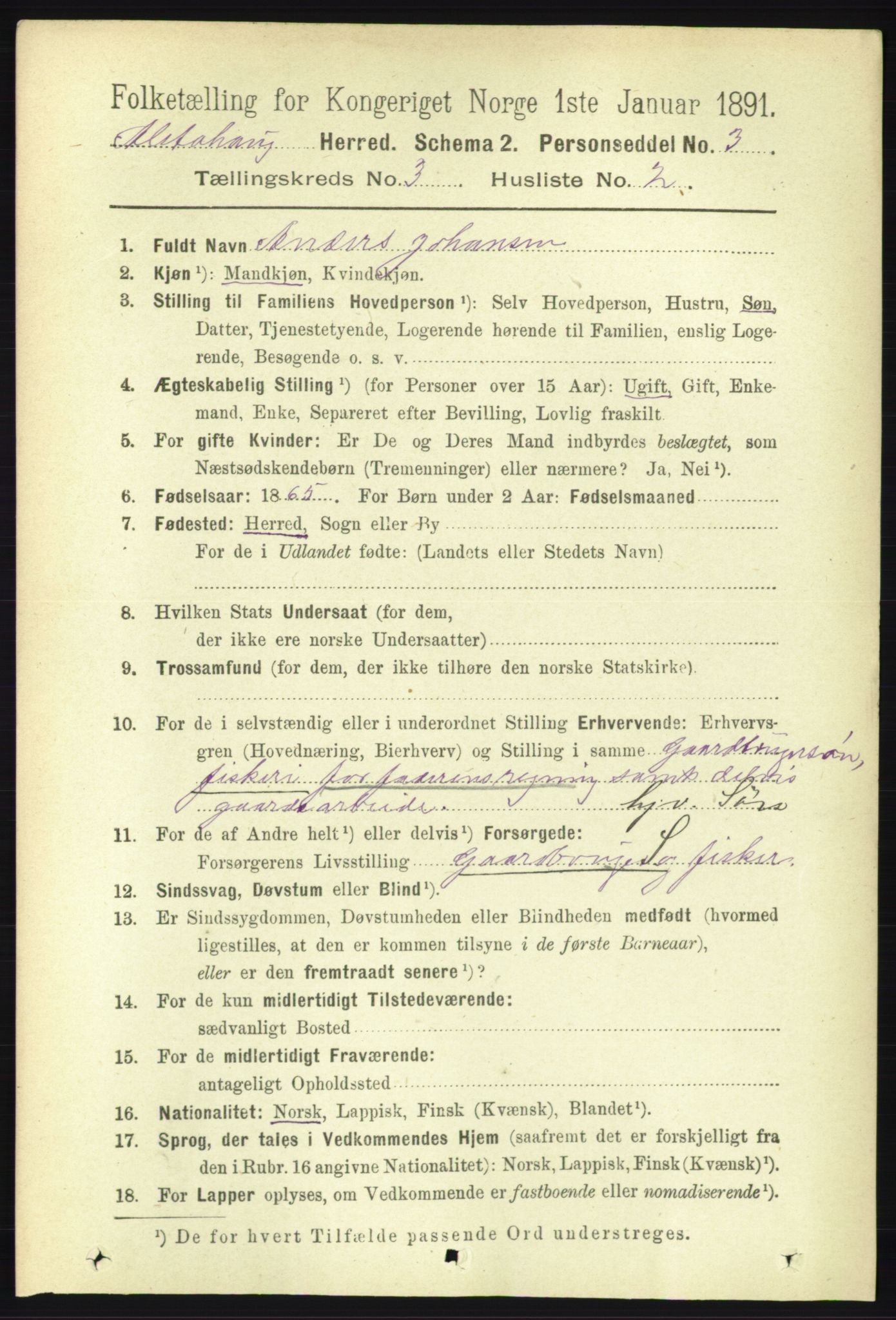 RA, 1891 census for 1820 Alstahaug, 1891, p. 1103