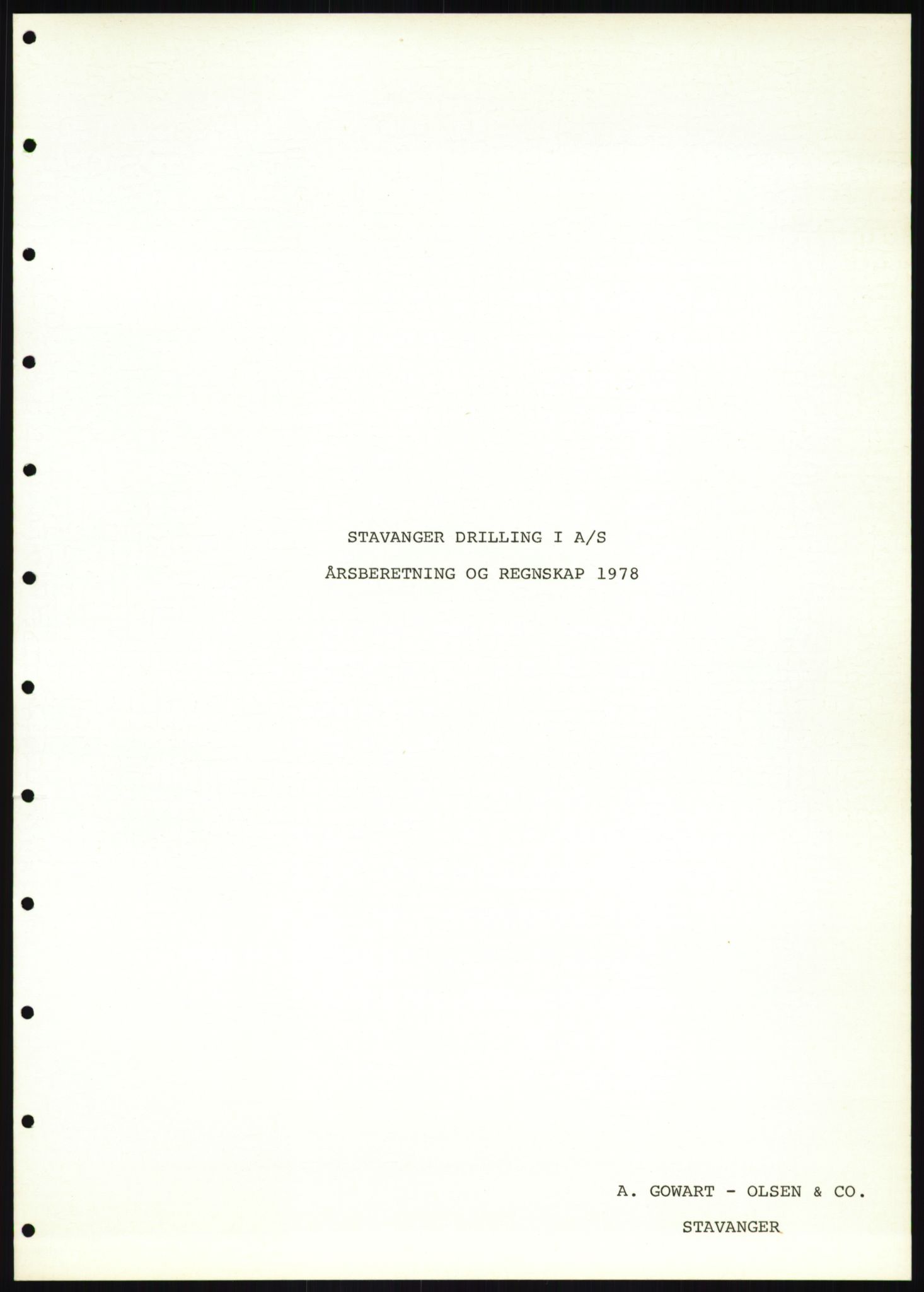 Pa 1503 - Stavanger Drilling AS, AV/SAST-A-101906/A/Ac/L0001: Årsberetninger, 1974-1978, p. 561