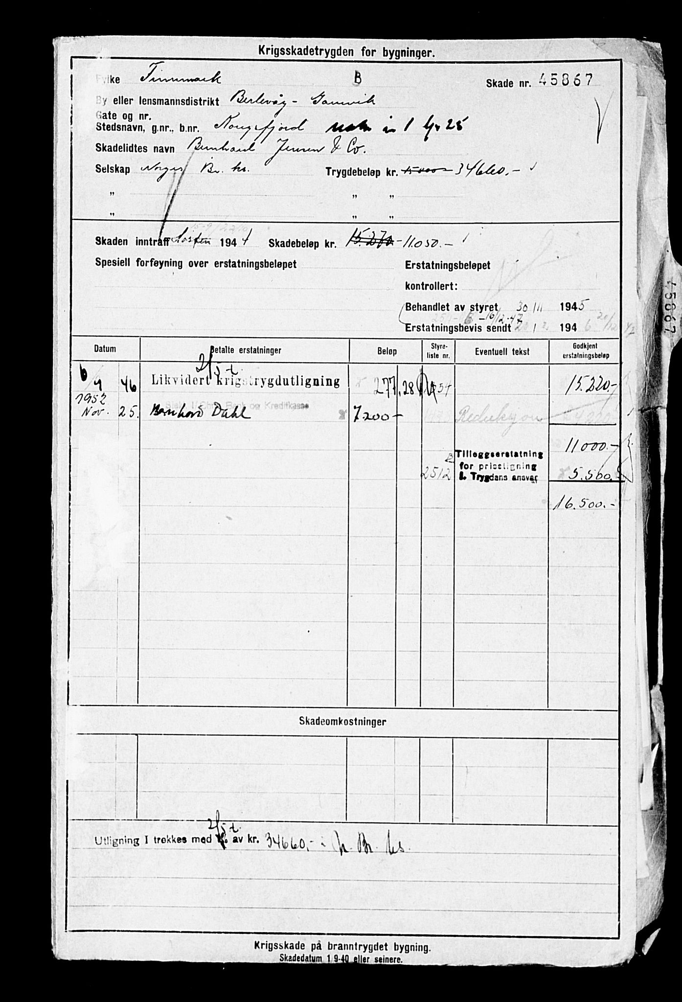 Krigsskadetrygdene for bygninger og løsøre, AV/RA-S-1548/V/L0014: --, 1940-1945, p. 32