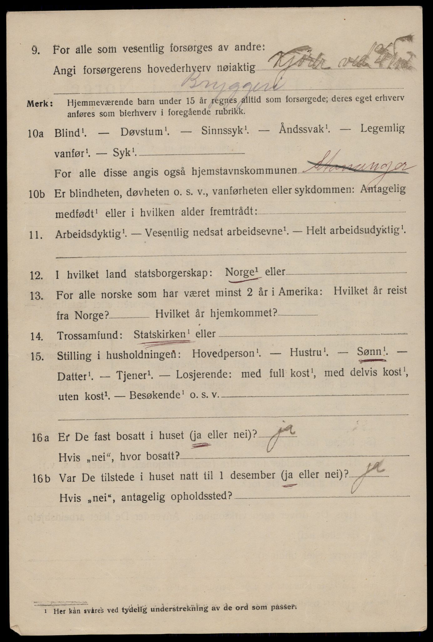 SAST, 1920 census for Stavanger, 1920, p. 42183