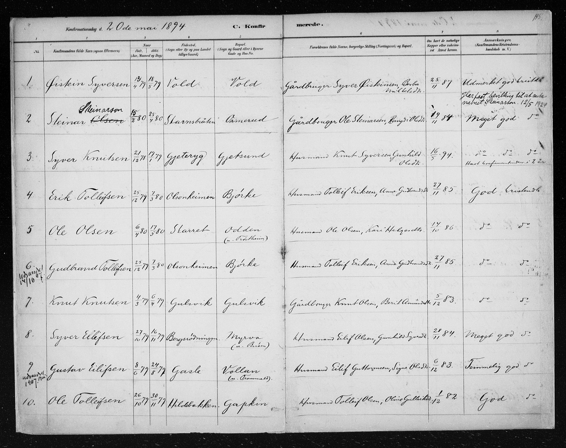 Nes kirkebøker, SAKO/A-236/F/Fa/L0012: Parish register (official) no. 12, 1881-1917, p. 195