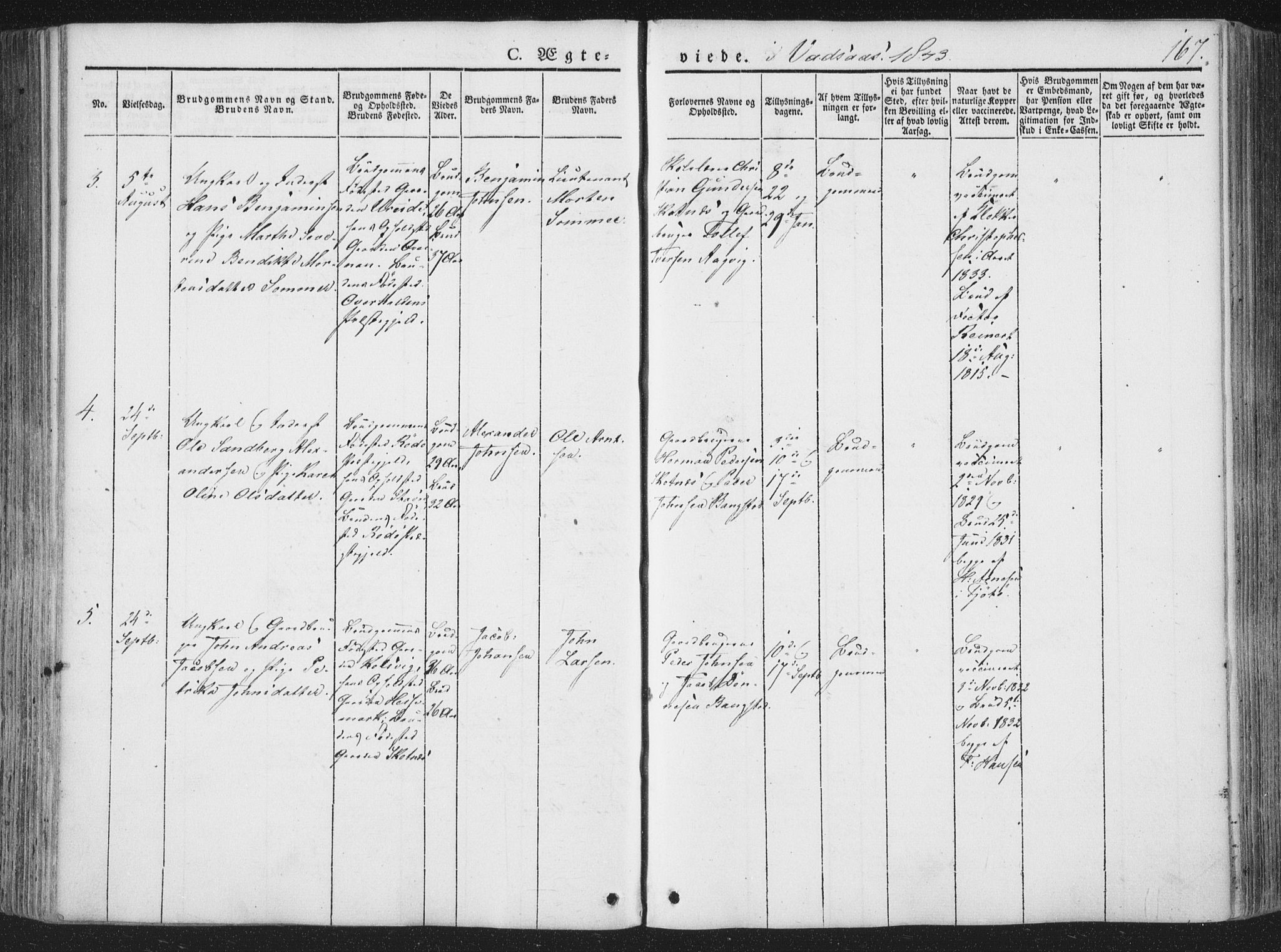 Ministerialprotokoller, klokkerbøker og fødselsregistre - Nordland, AV/SAT-A-1459/810/L0144: Parish register (official) no. 810A07 /1, 1841-1862, p. 167