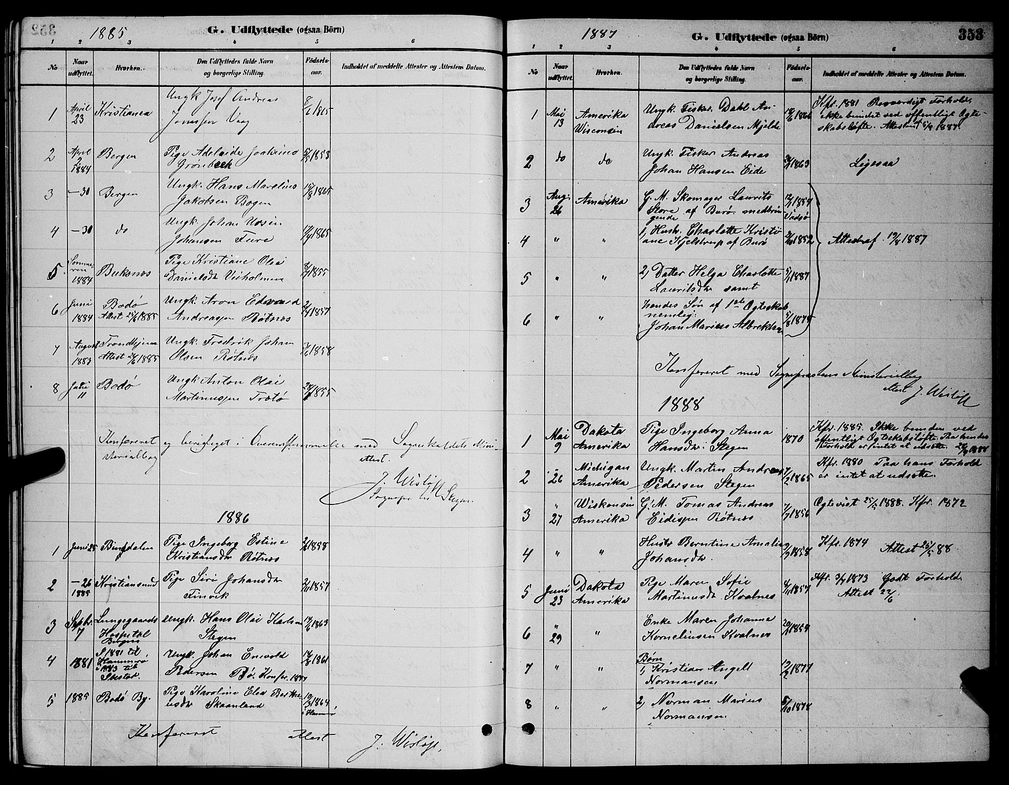 Ministerialprotokoller, klokkerbøker og fødselsregistre - Nordland, AV/SAT-A-1459/855/L0816: Parish register (copy) no. 855C05, 1879-1894, p. 353