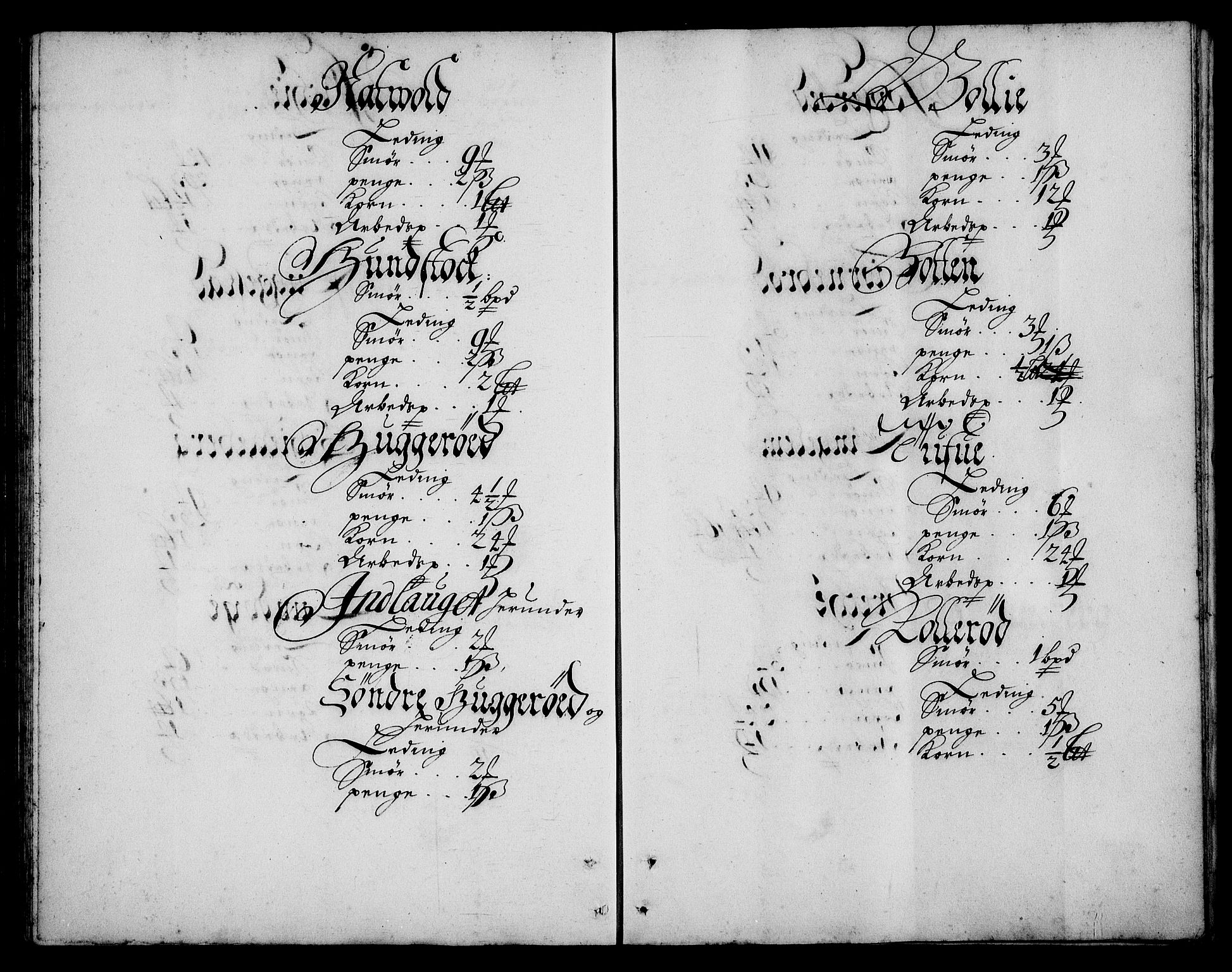 Rentekammeret inntil 1814, Realistisk ordnet avdeling, AV/RA-EA-4070/N/Na/L0003/0007: [XI h]: Tønsbergs amt og Larvik grevskaps jordebøker: / Larvik grevskaps jordebok, 1692