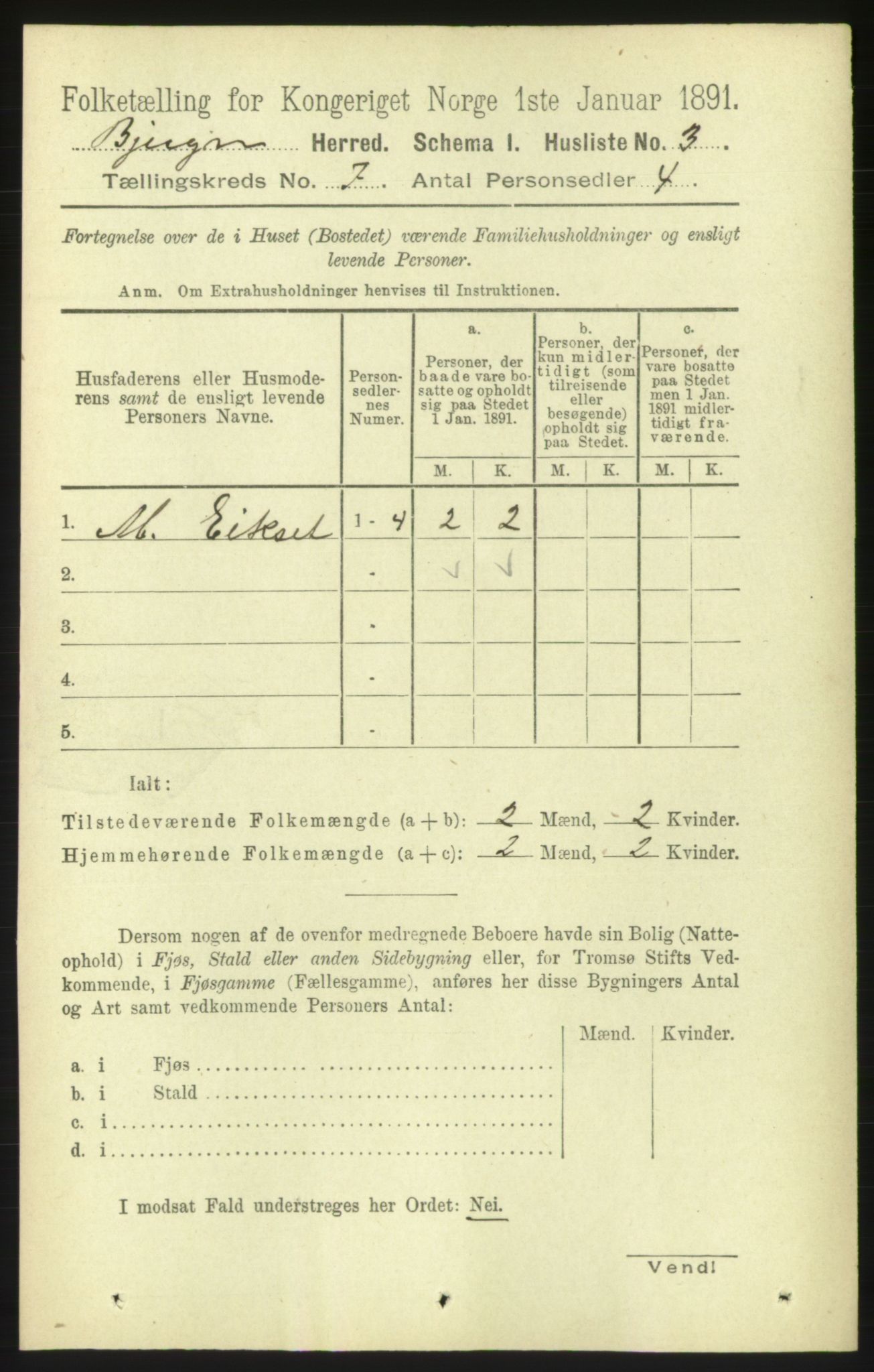 RA, 1891 census for 1627 Bjugn, 1891, p. 1802