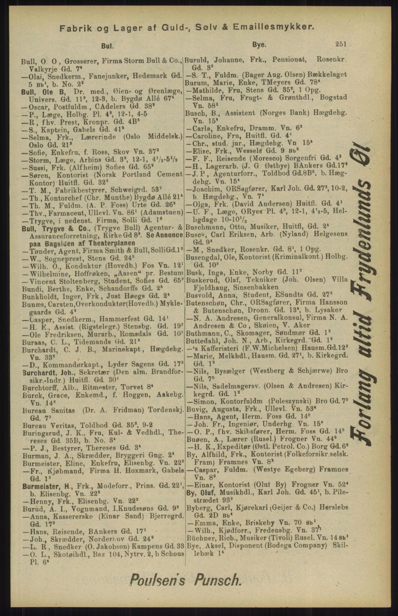 Kristiania/Oslo adressebok, PUBL/-, 1904, p. 251