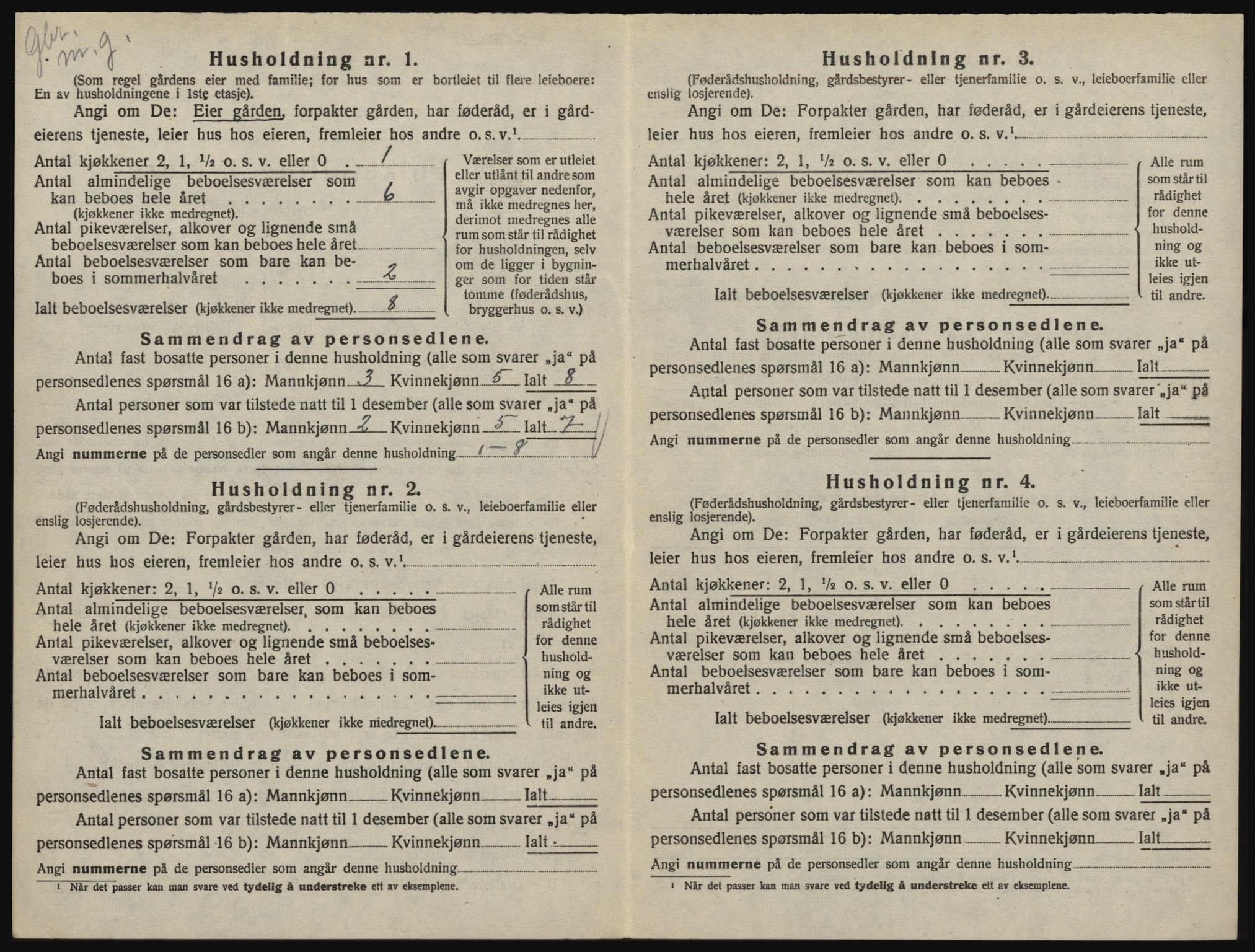 SAO, 1920 census for Degernes, 1920, p. 39