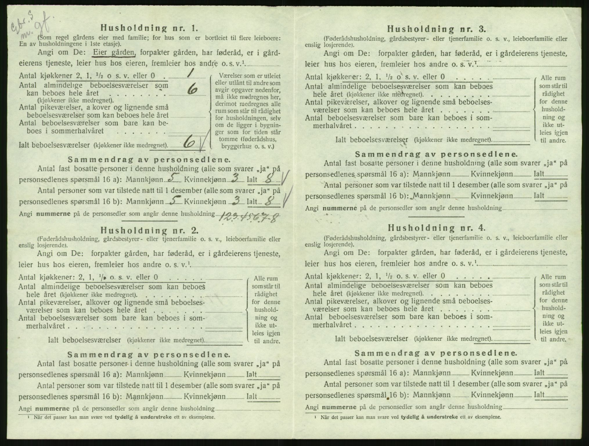 SAT, 1920 census for Syvde, 1920, p. 67