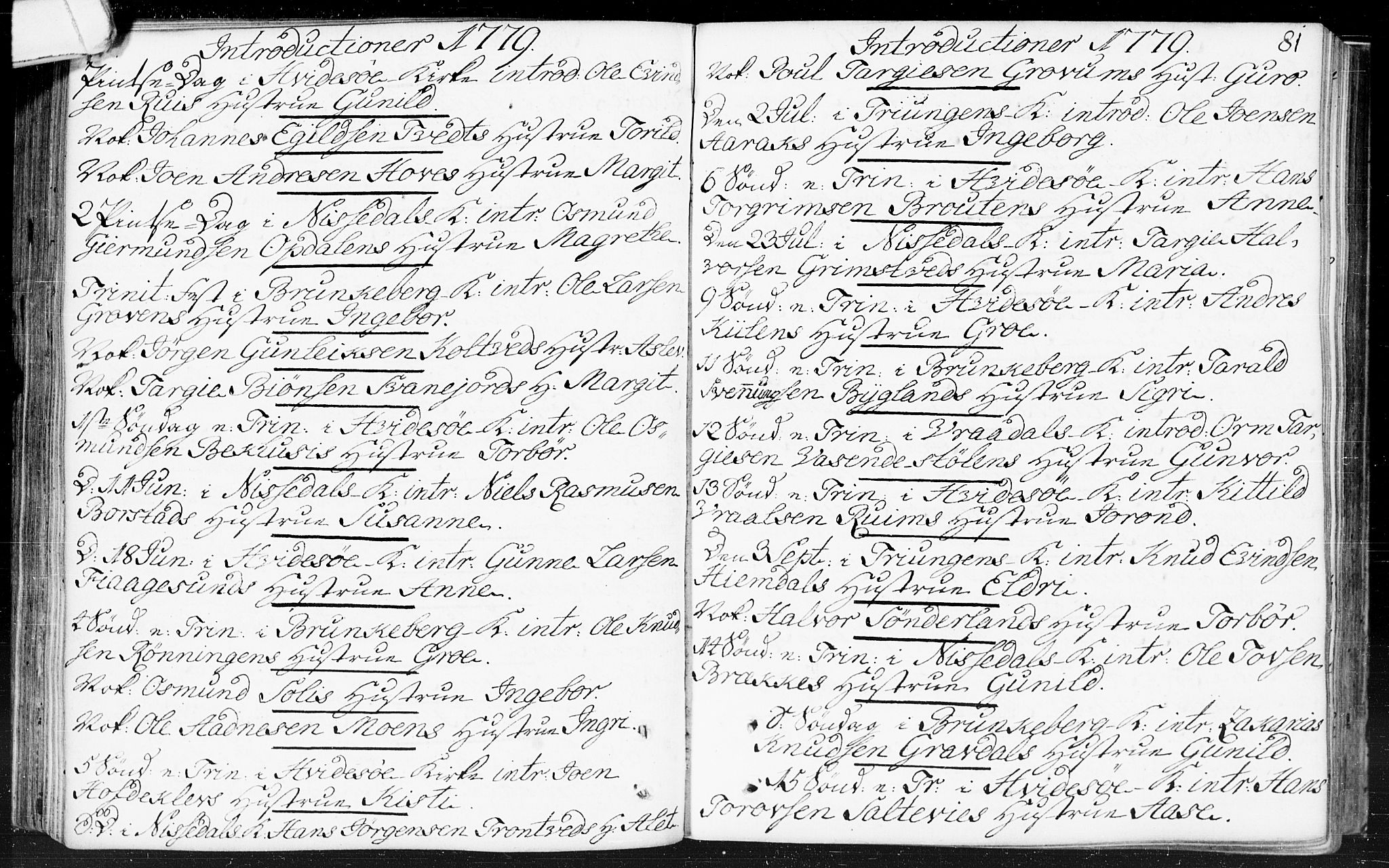 Kviteseid kirkebøker, SAKO/A-276/F/Fa/L0002: Parish register (official) no. I 2, 1773-1786, p. 81