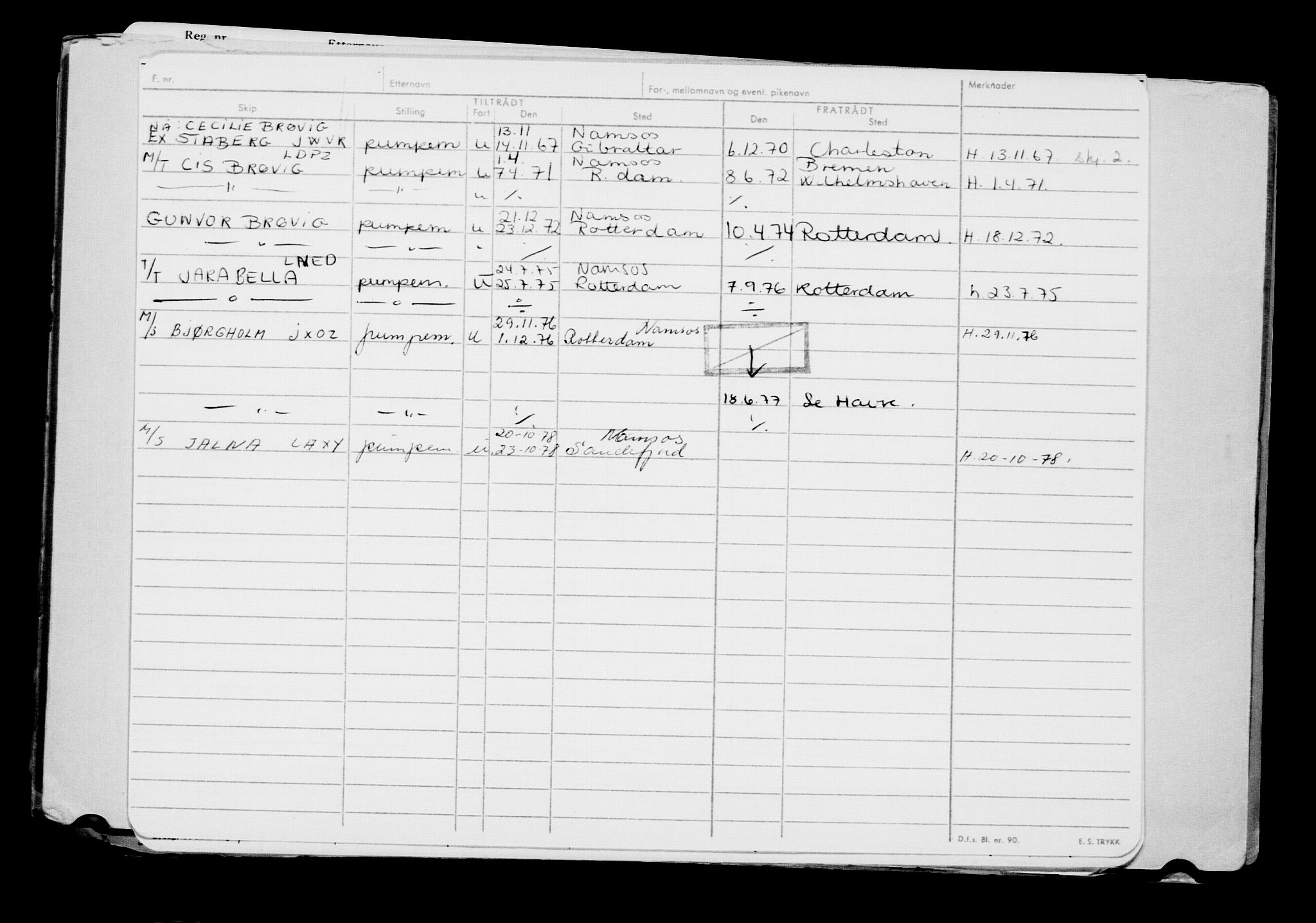 Direktoratet for sjømenn, AV/RA-S-3545/G/Gb/L0179: Hovedkort, 1920, p. 243